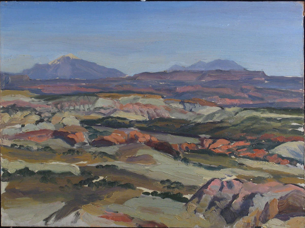  SOUTHWESTERN EXPANSE oil on panel 12 x 16” 1996 