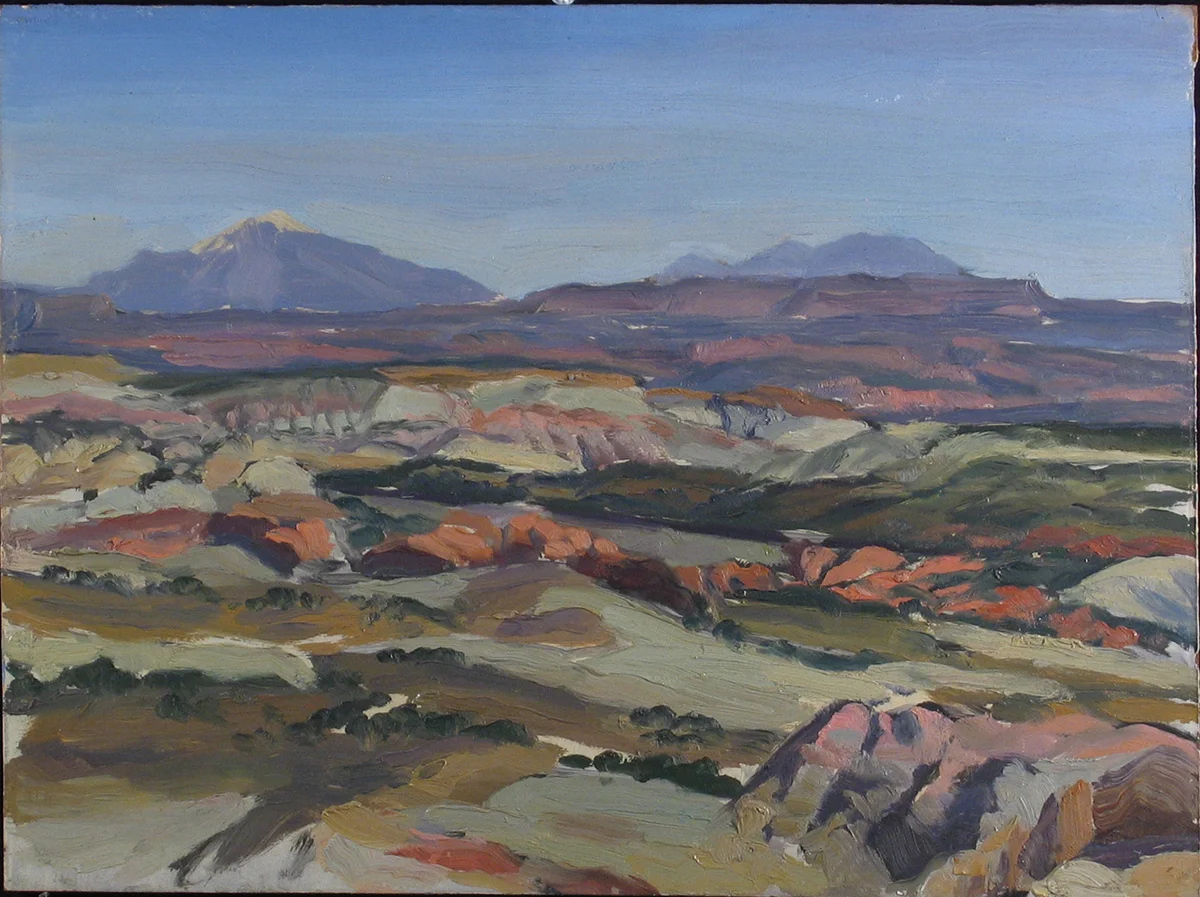 SOUTHWESTERN EXPANSE oil on panel 12 x 16” 1996