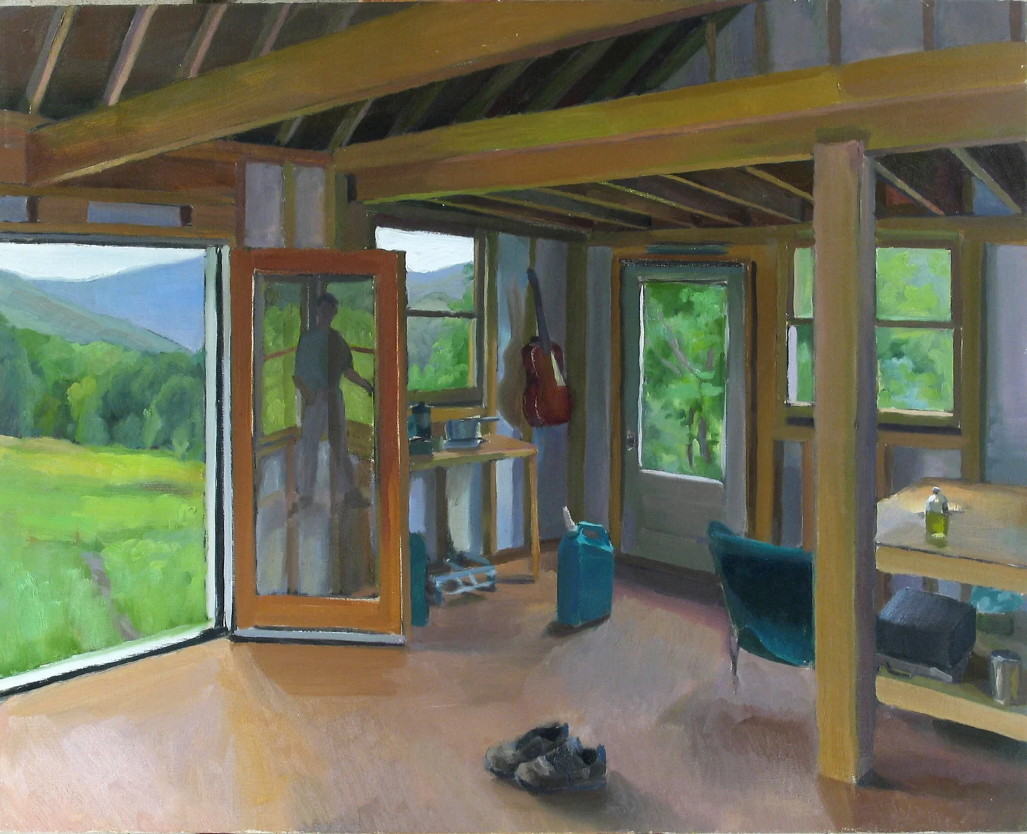 CABIN PORTRAIT oil on canvas 24 x 30” 1999/2003