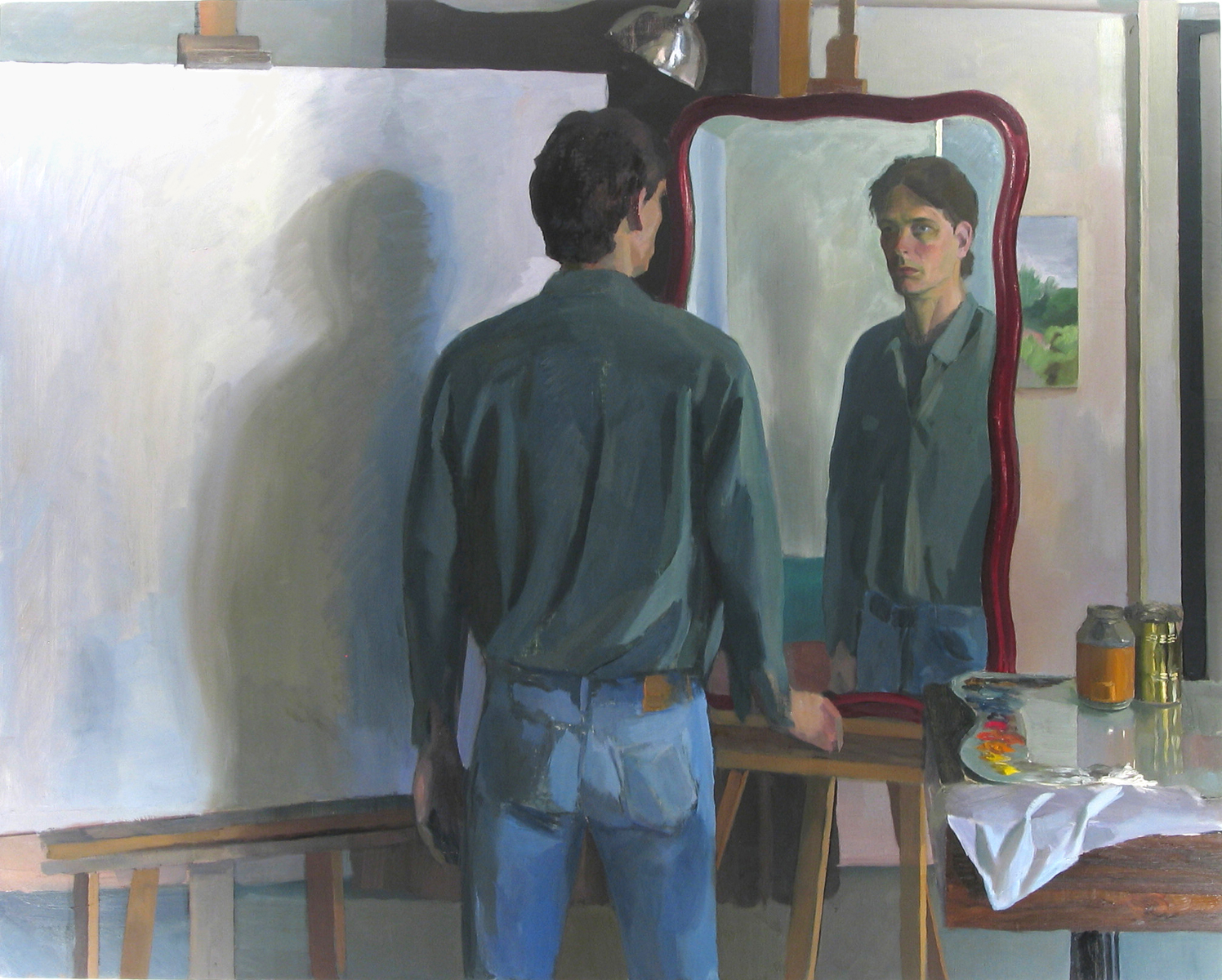  DOUBLE SELF oil on canvas 48 x 60” 1998     