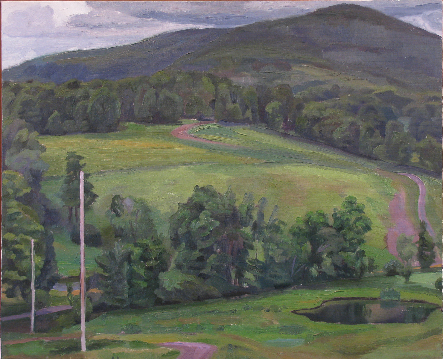  POND AND POLE oil on linen 18 x 22” 1998 