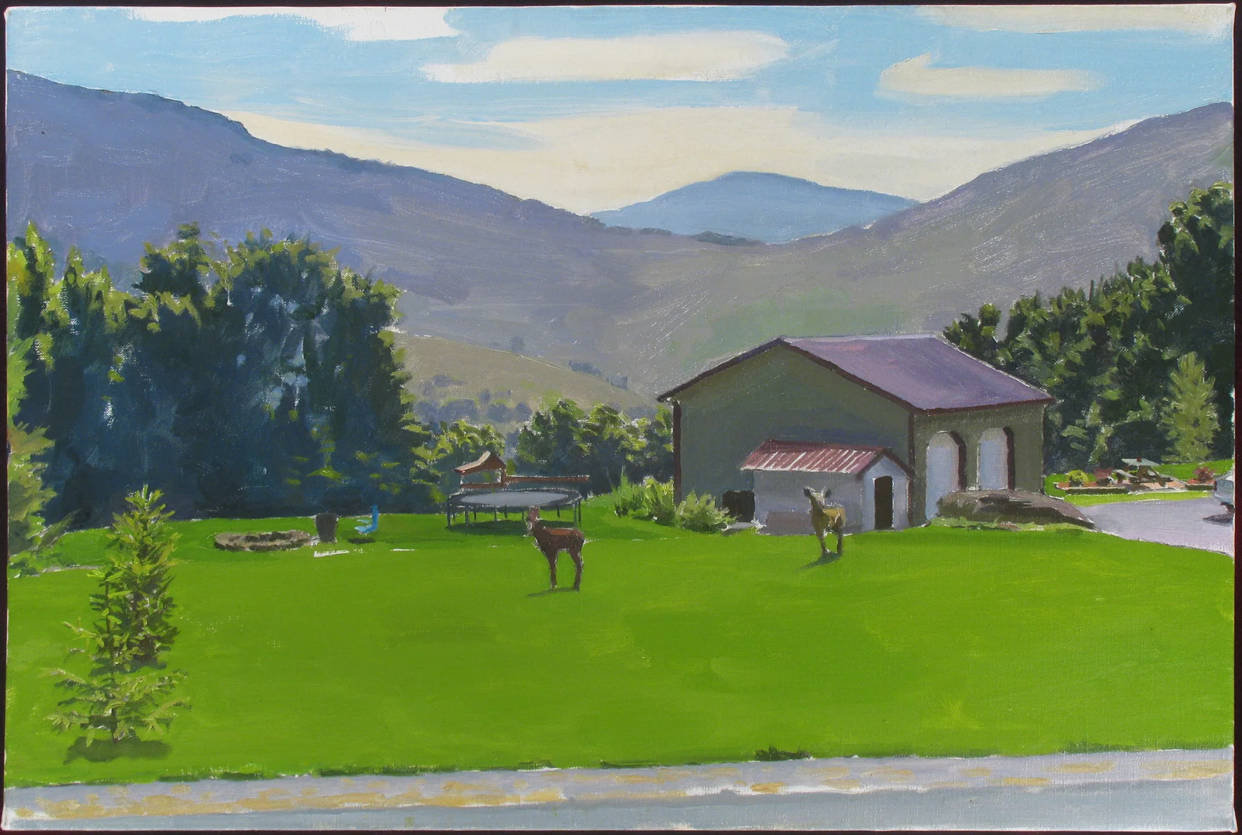LAWN oil on linen 18 x 24” 2012 (sold)