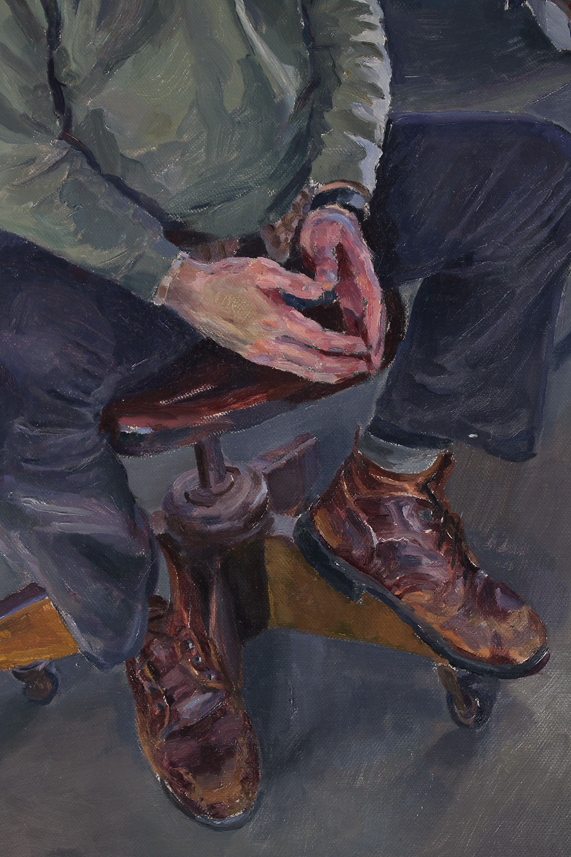  RICH NOGIURA (detail) oil on linen 22 x 33” 2015 