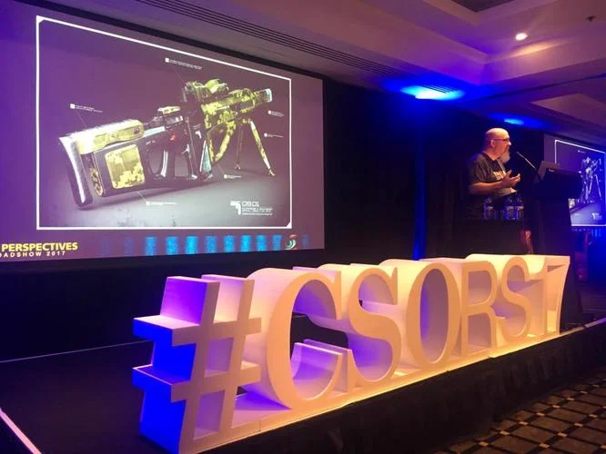 Me at the CSO Perspectives Roadshow, somewhere in Australia….