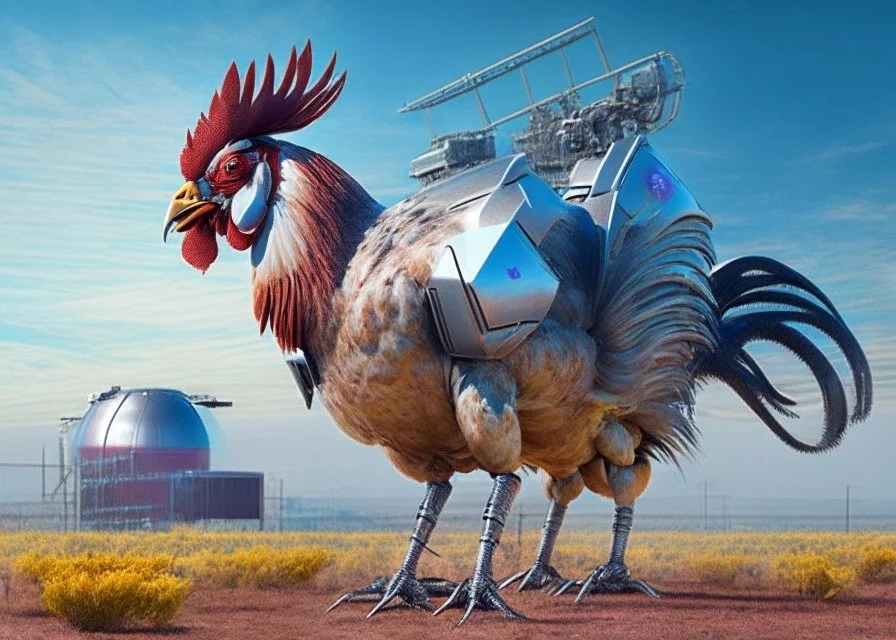 Fun Friday: Rooster Blocked