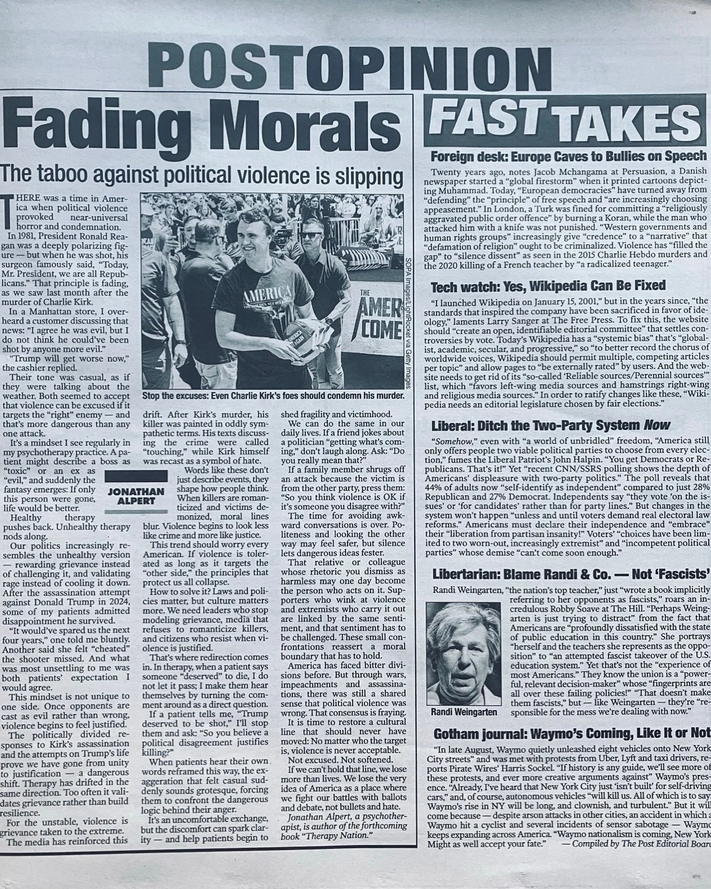 New York Post 10/3/25