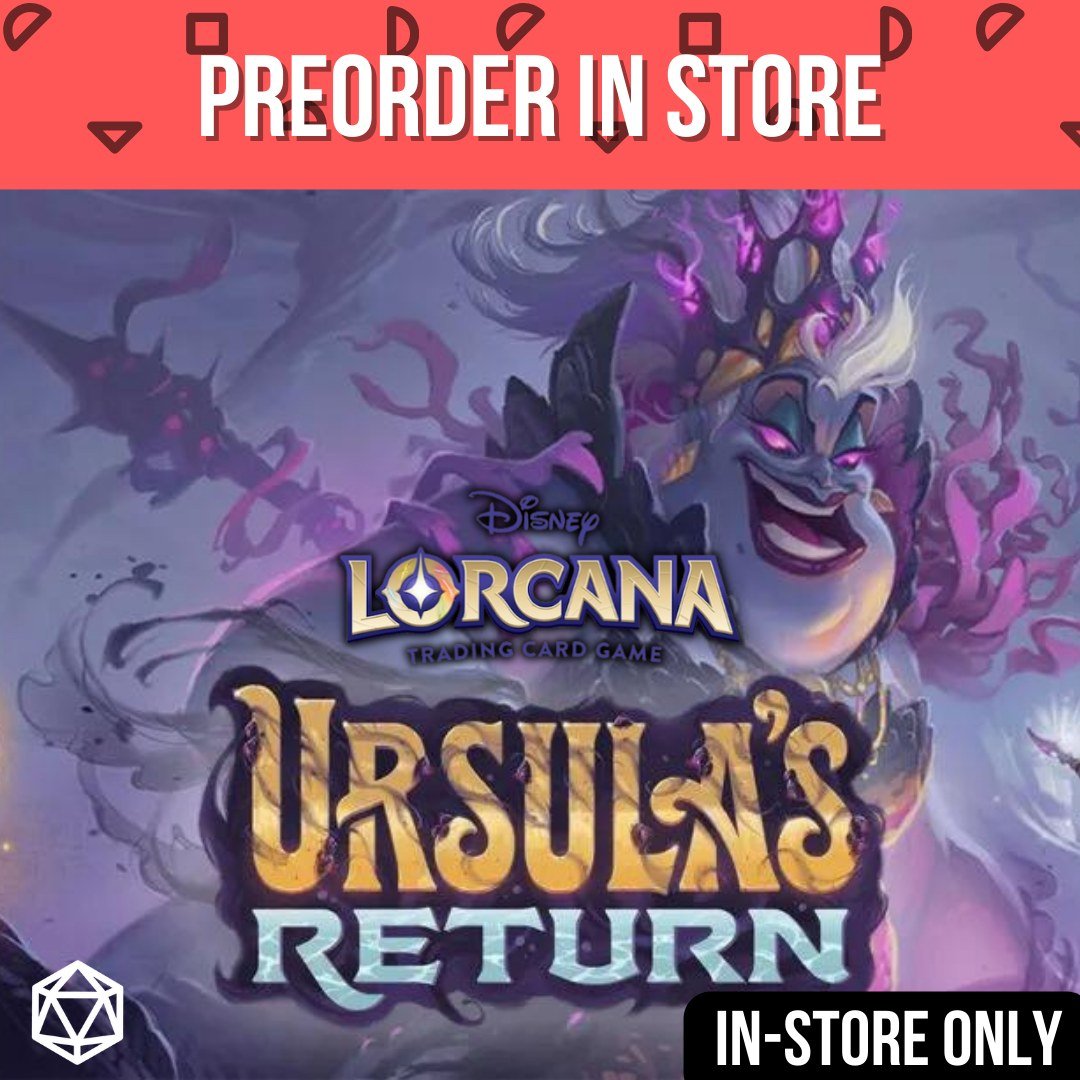 Ursula's Return releases in stores this Friday, May 17th. Due to a policy change on Ravensburg's end, all pre-orders must be conducted in-store. Looking to secure product for Ursula's Return? Come on in!