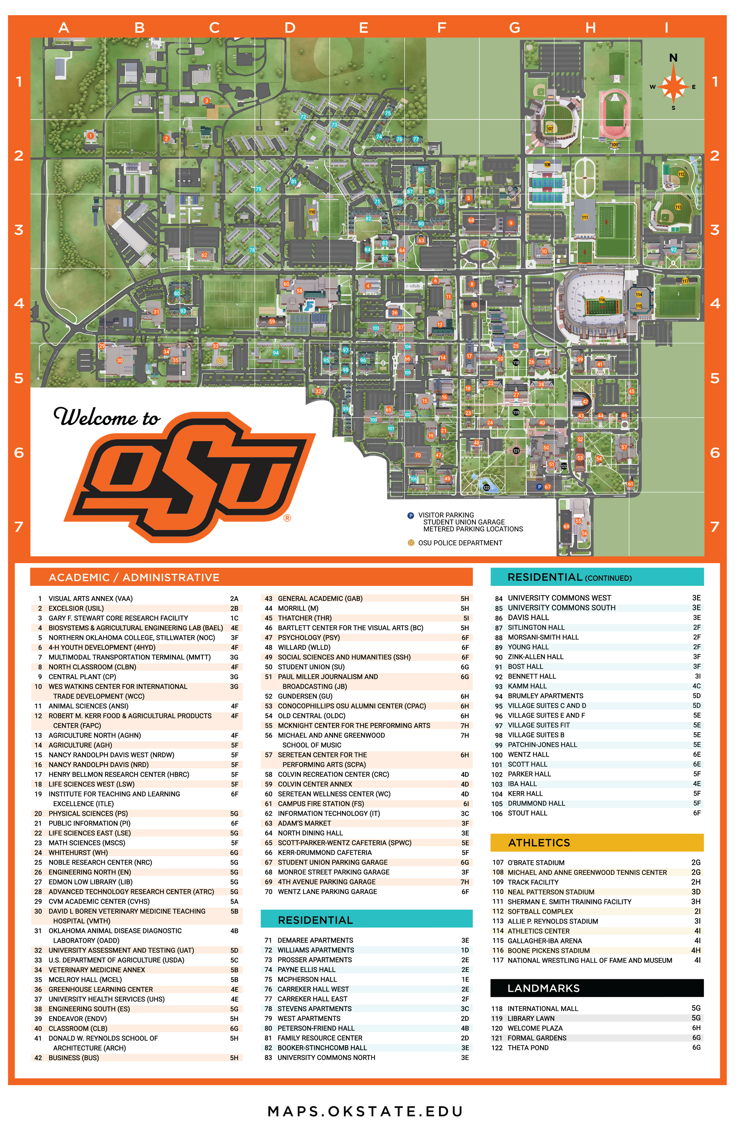 OSU Campus Map — OkState Residence Halls Association