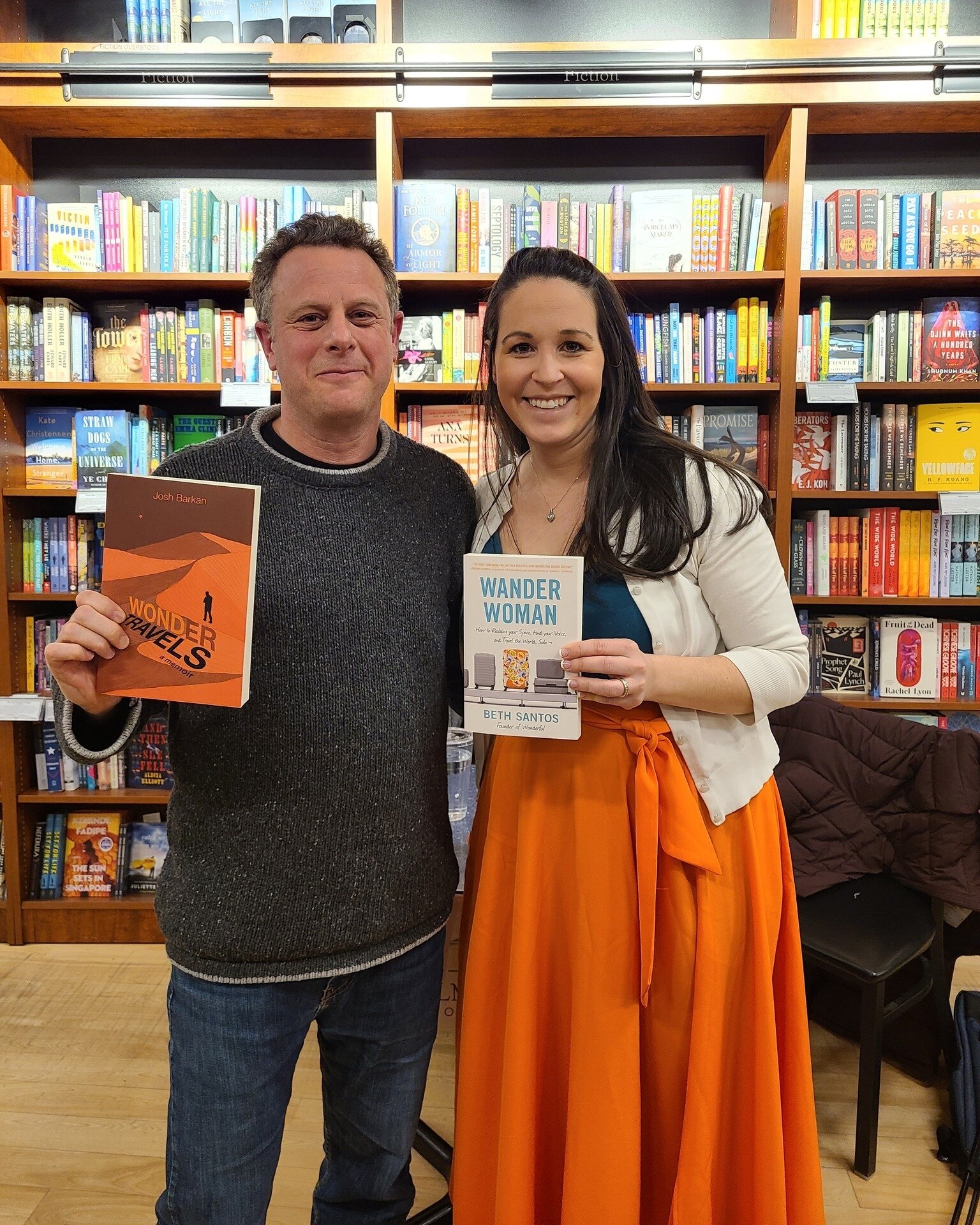 Oh hey, book tour!

First stop on the #WanderWoman book tour was the amazing mom-and-pop-owned @belmontbooks in Belmont, MA.

It was my first book reading ever, styled as a fireside chat about some of the key topics in the book, like:

-The discrepan