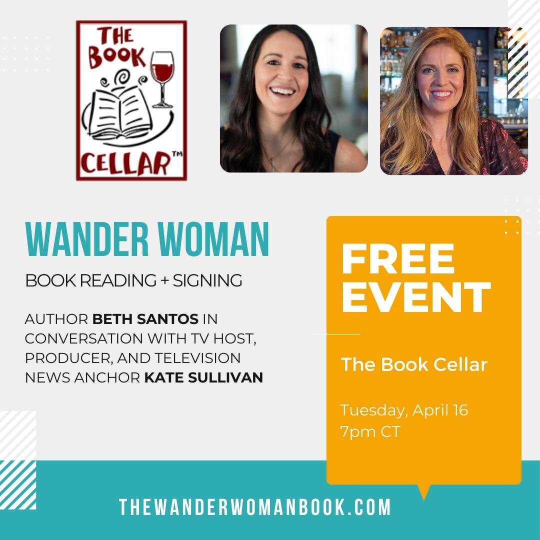 CHICAGO!!! I have been WAITING to give you all the big news that I'll be back in the Windy City for a Wander Woman book reading!!

Even better: I'll be joined by the supreme Kate Sullivan of @todinefortv for a fireside chat conversation about the boo