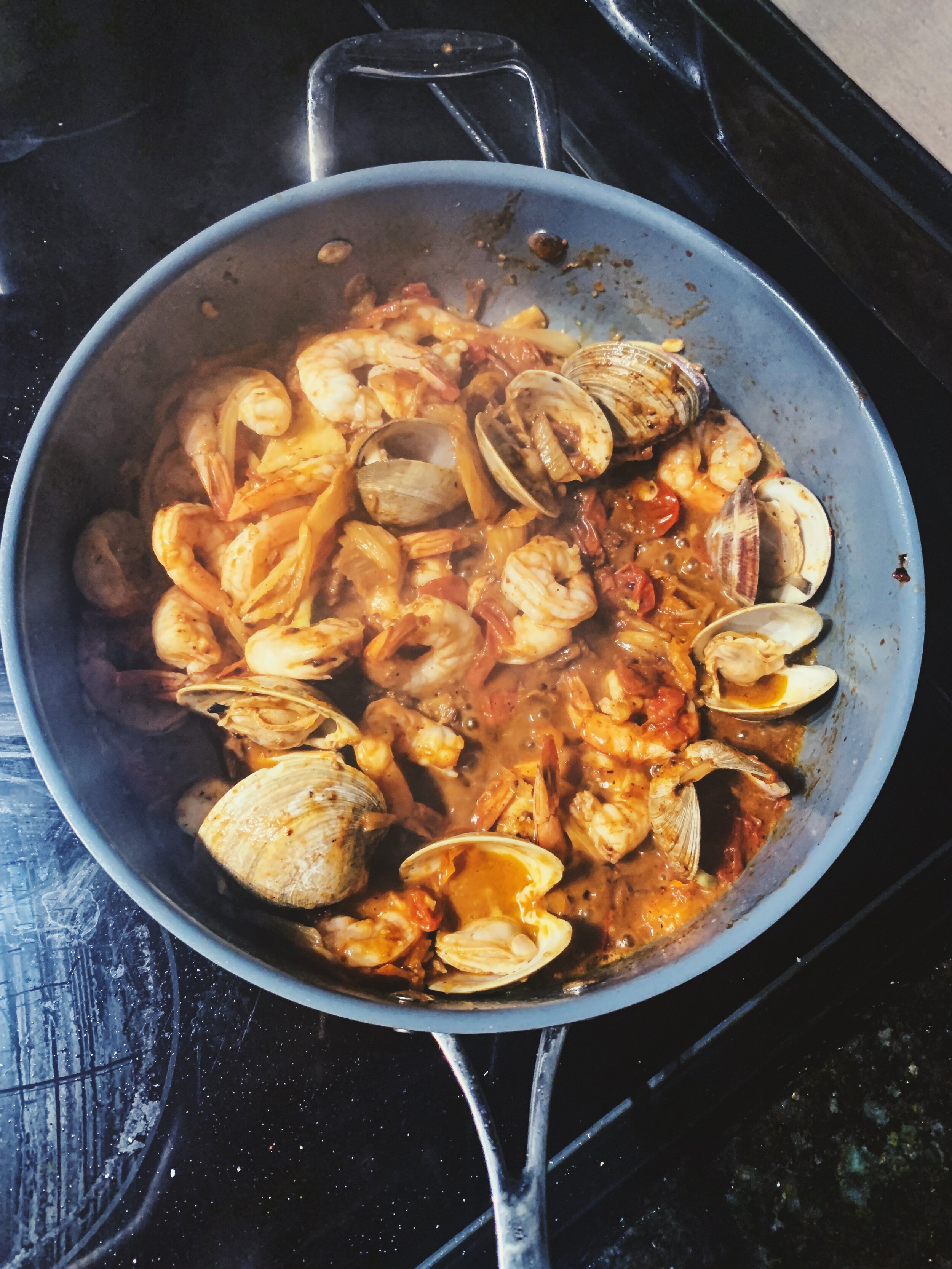 sungold-pasta-lemony-shellfish-garlic-pistachio-alison-roman-sauce-4.JPG