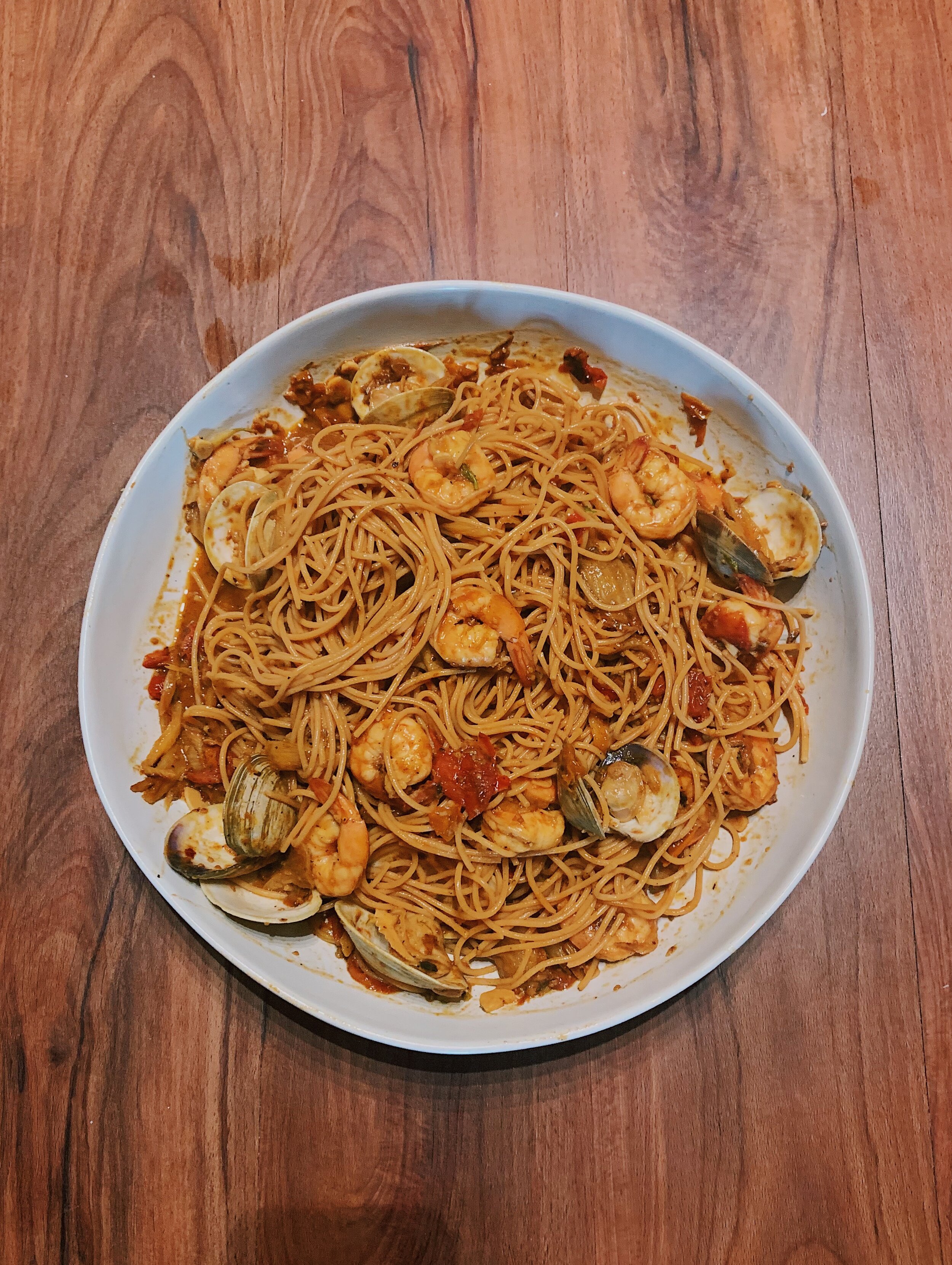 sungold-pasta-lemony-shellfish-garlic-pistachio-alison-roman-1.JPG