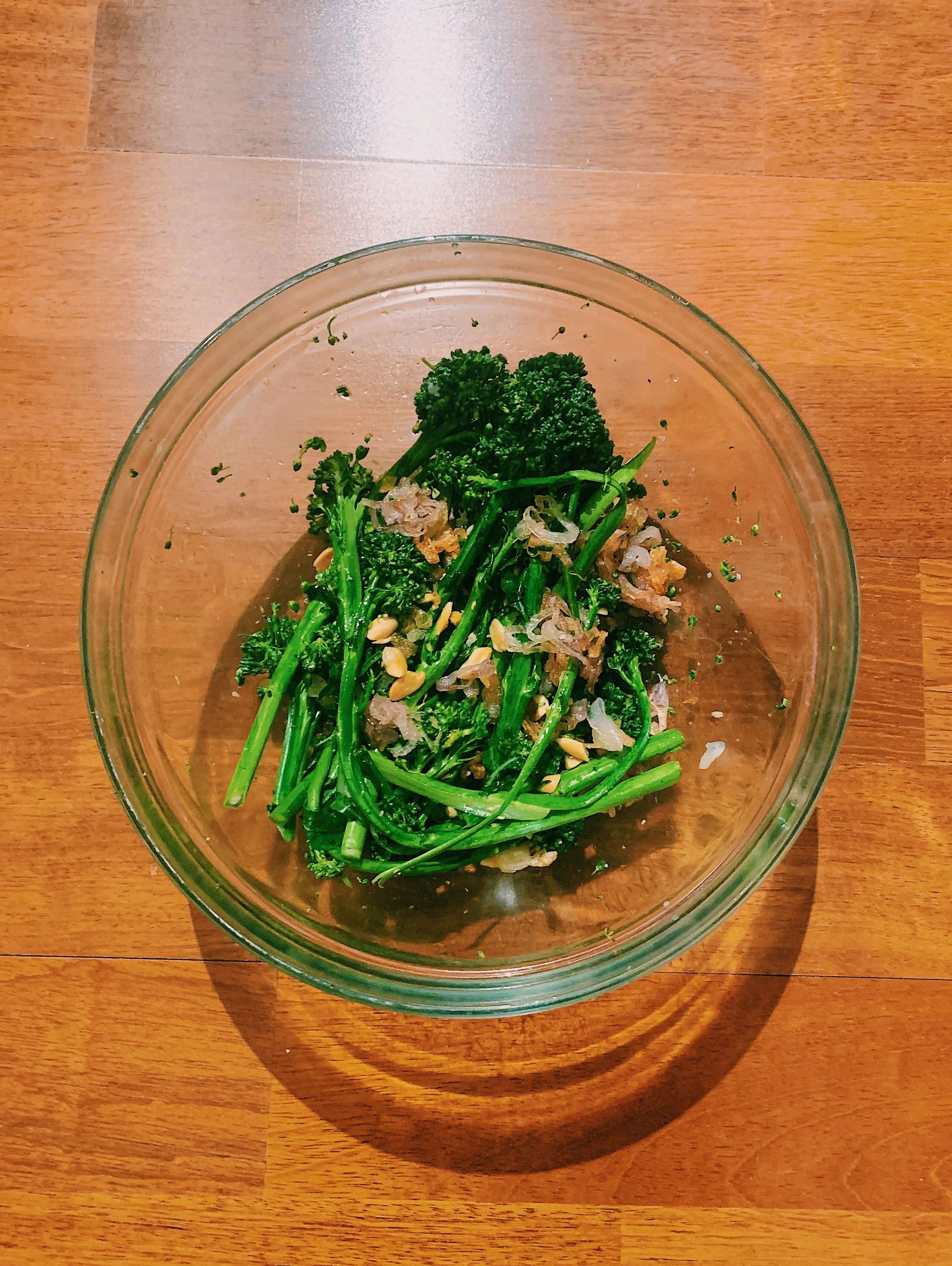 Raw Broccoli and Basil Salad with Shallots and Peanuts by Alison Roman