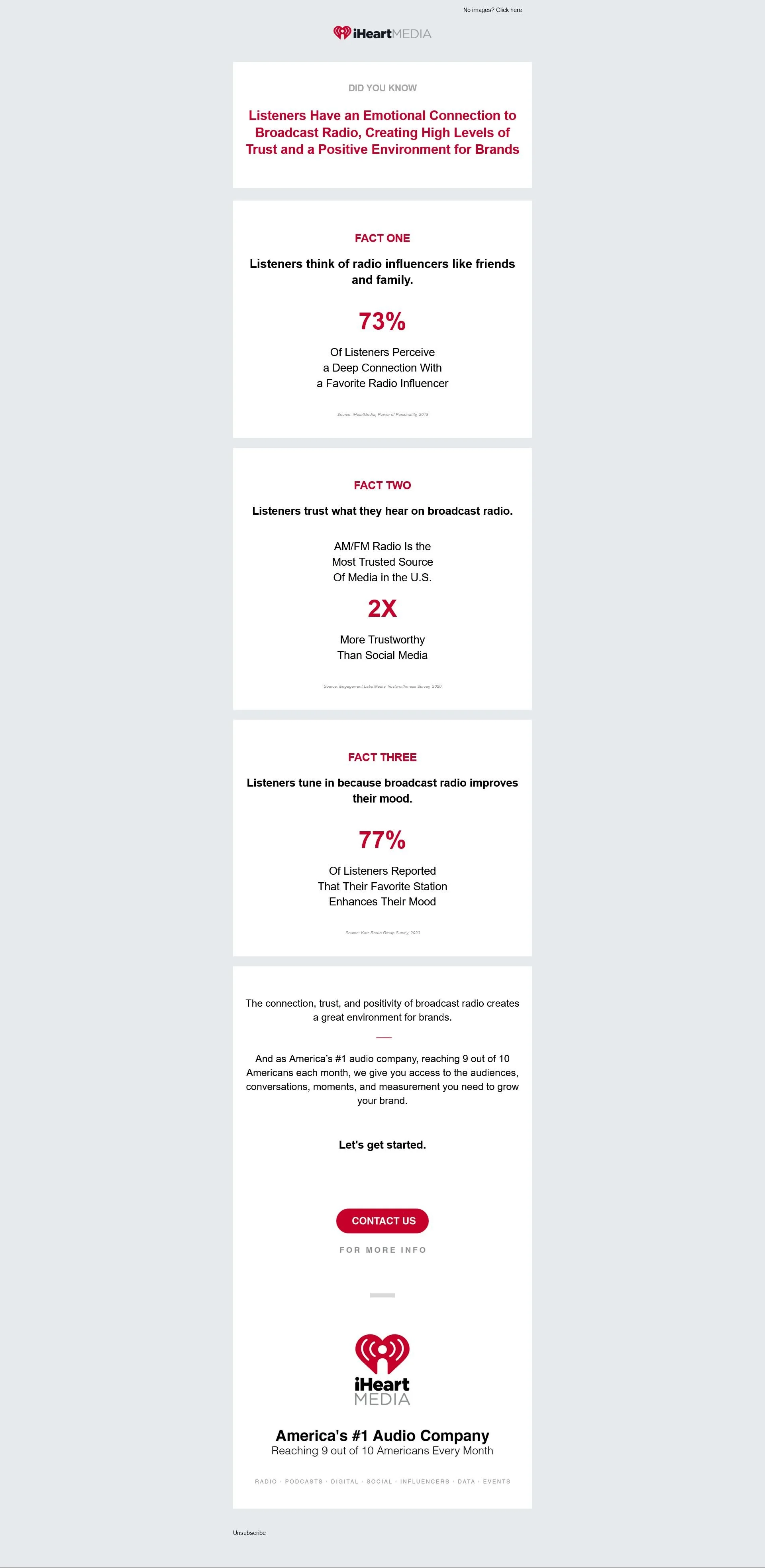 Listeners Have an Emotional Connection to Broadcast Radio, Creating High Levels of Trust and a Positive Environment for Brands