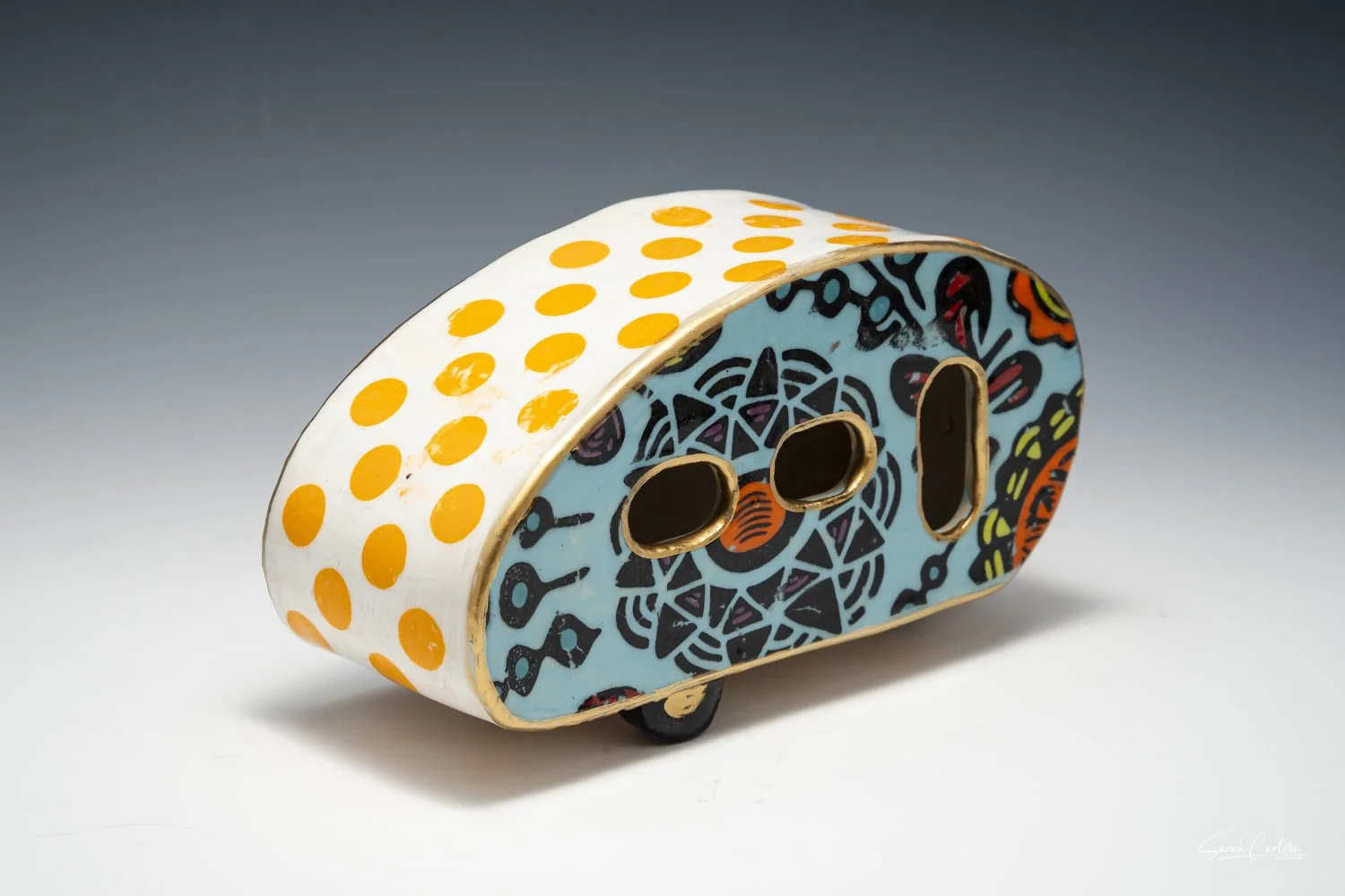 Ceramic camper.