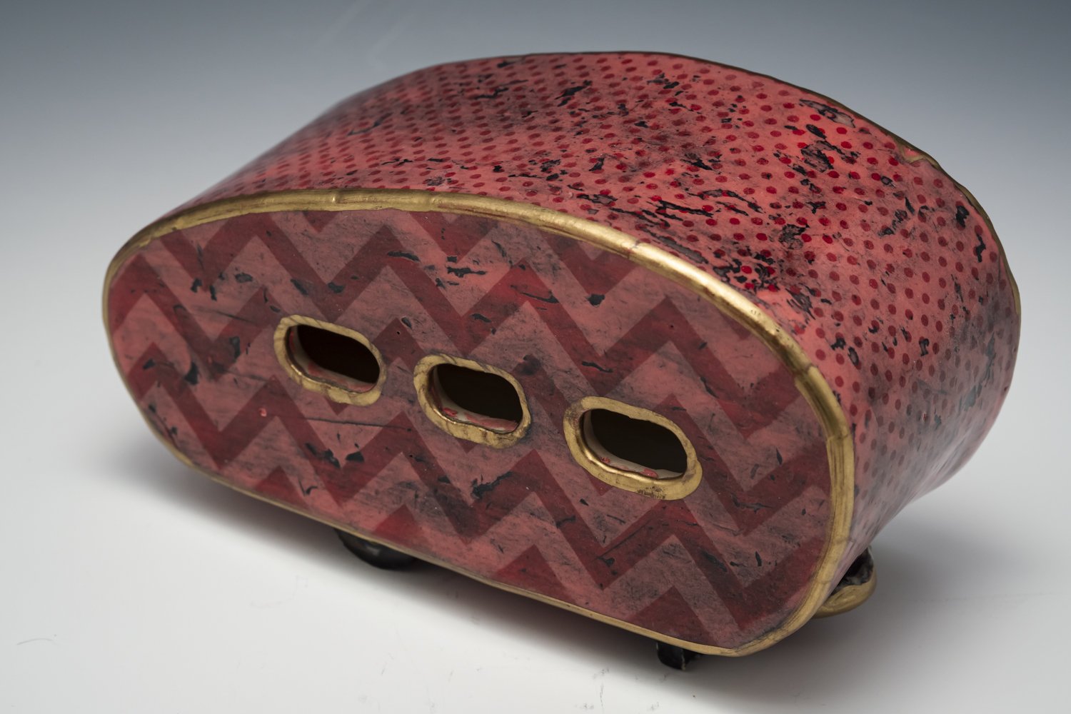Ceramic camper trailer.