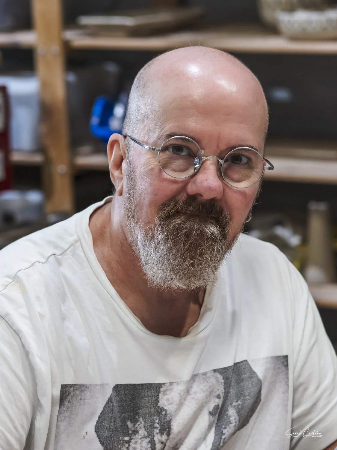 Mark smiling.