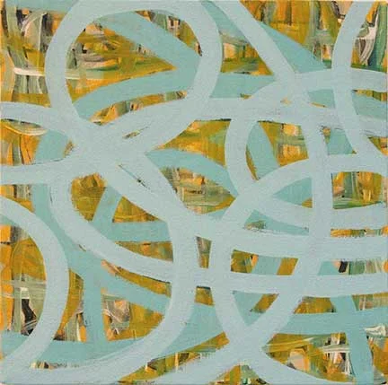 Blue Rings 16” x 16” acrylic on canvas