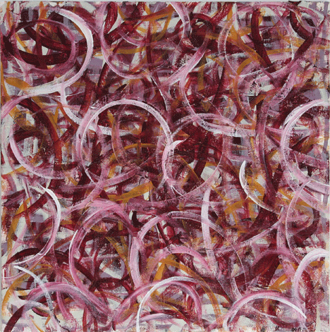 Misty Middle 24” x 24” acrylic on canvas