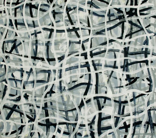 White Bones 60” x 66” acrylic on canvas