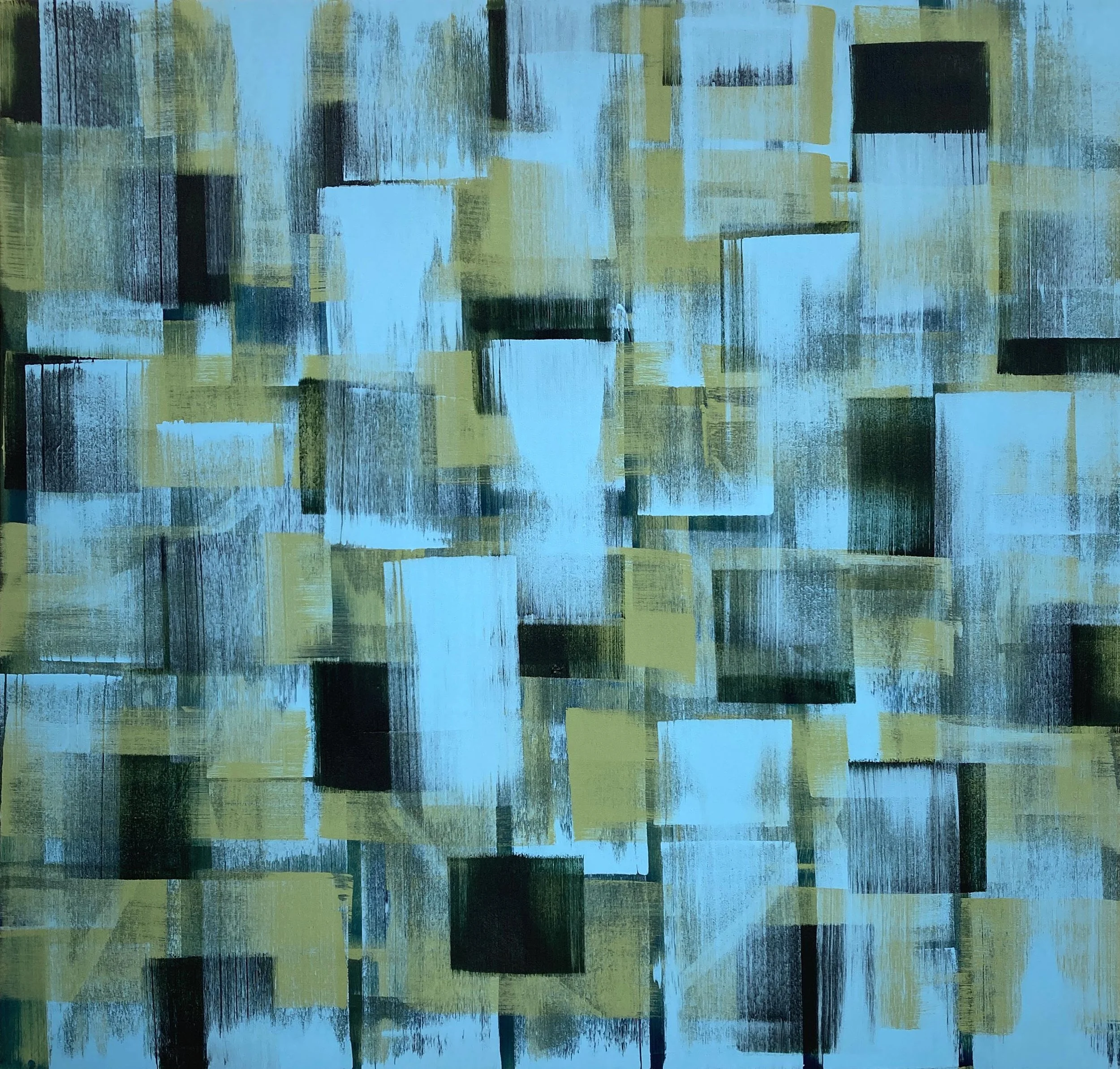  Dreaming is Free,  50in x 52in  Acrylic on canvas 