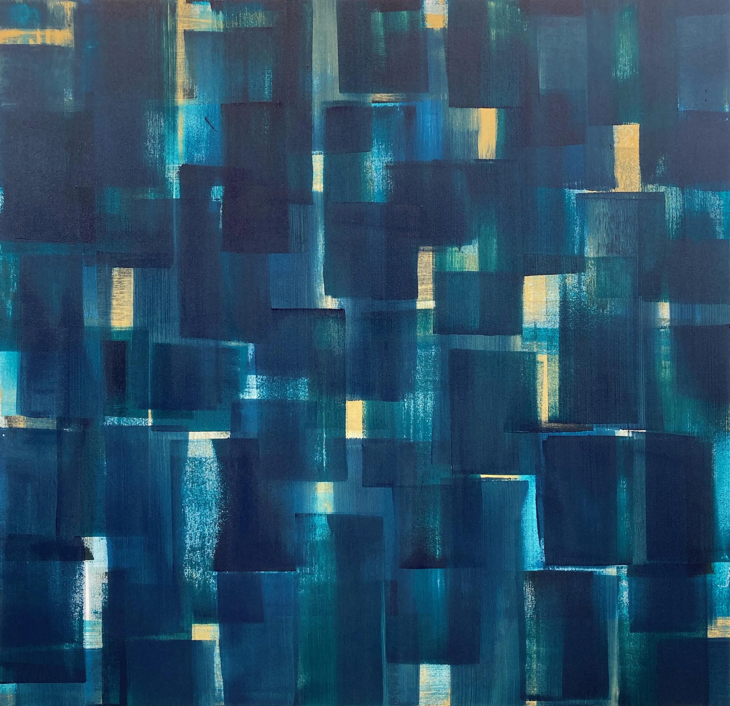  Untitled,  50in x 52in  Acrylic on canvas 