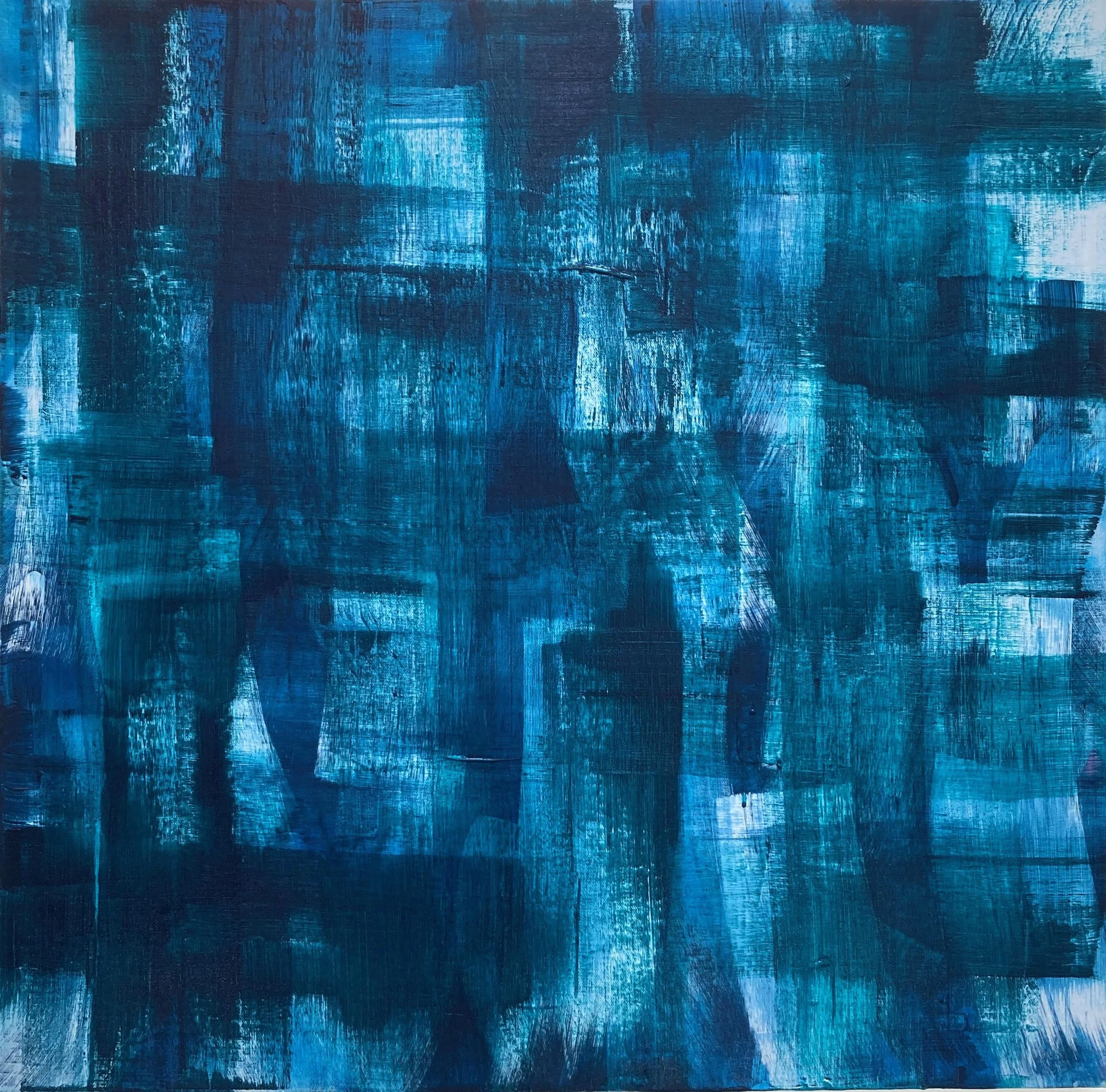  Summer, 9pm, 30in x 30in Acrylic on canvas 