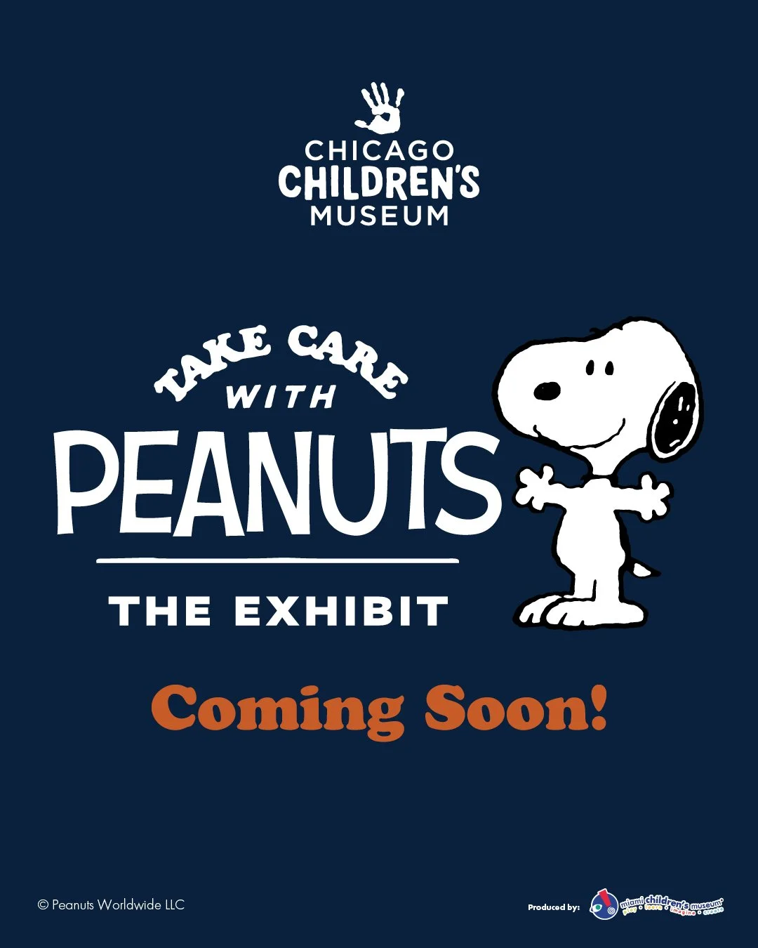 Mark your calendars and start the countdown 📅 In one month, join Charlie Brown and the Peanuts Gang at Chicago Children&rsquo;s Museum in Take Care with Peanuts: The Exhibit. 

&copy; PNTS. Exhibit produced by @MiamiChildrensMuseum.
