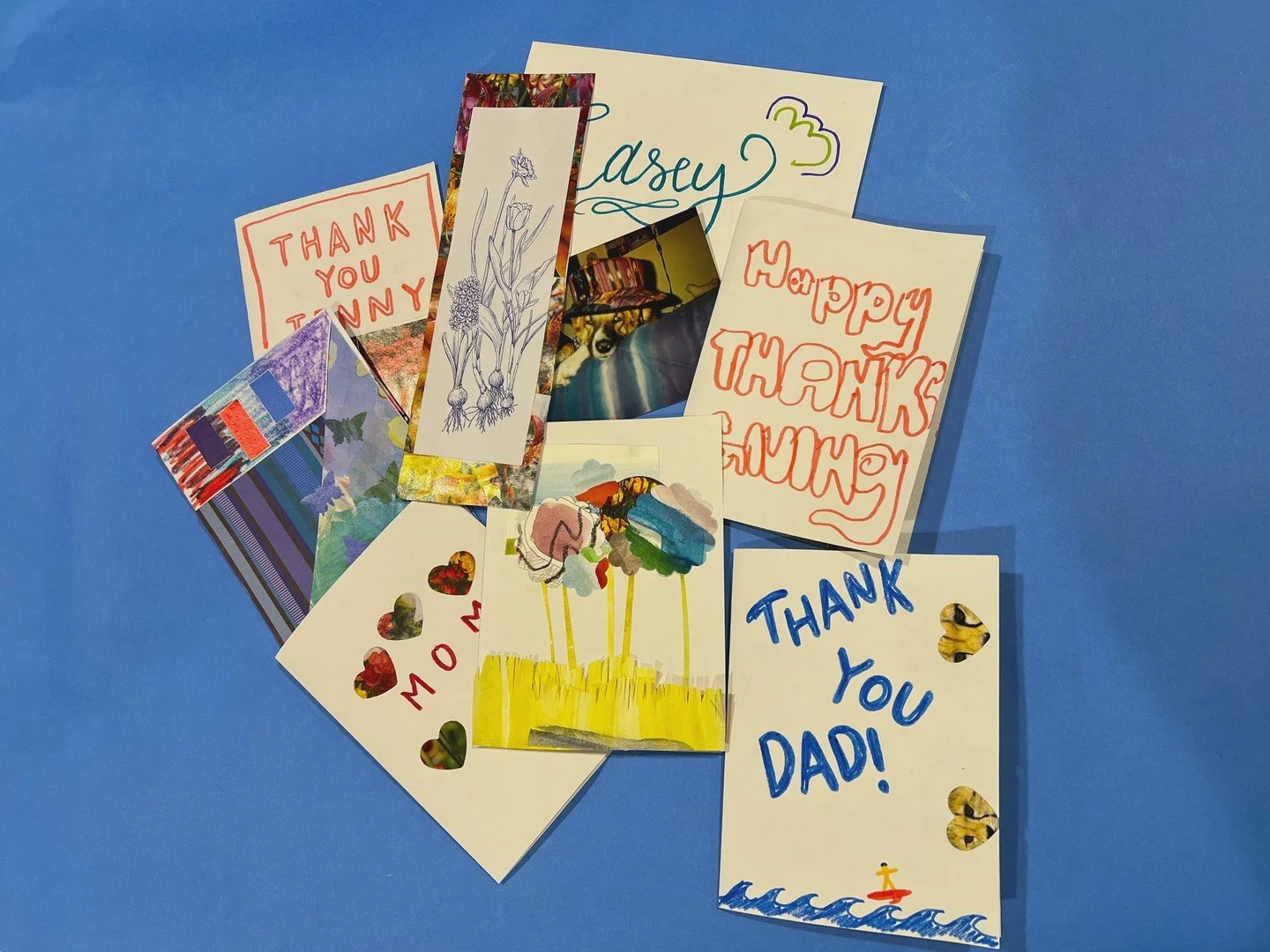 Happy Thanksgiving! While we&rsquo;re closed today, we hope you are enjoying spending time with loved ones. Earlier this week, some of our staff got together to make cards for the people they&rsquo;re thankful for. You can do the same when you visit 