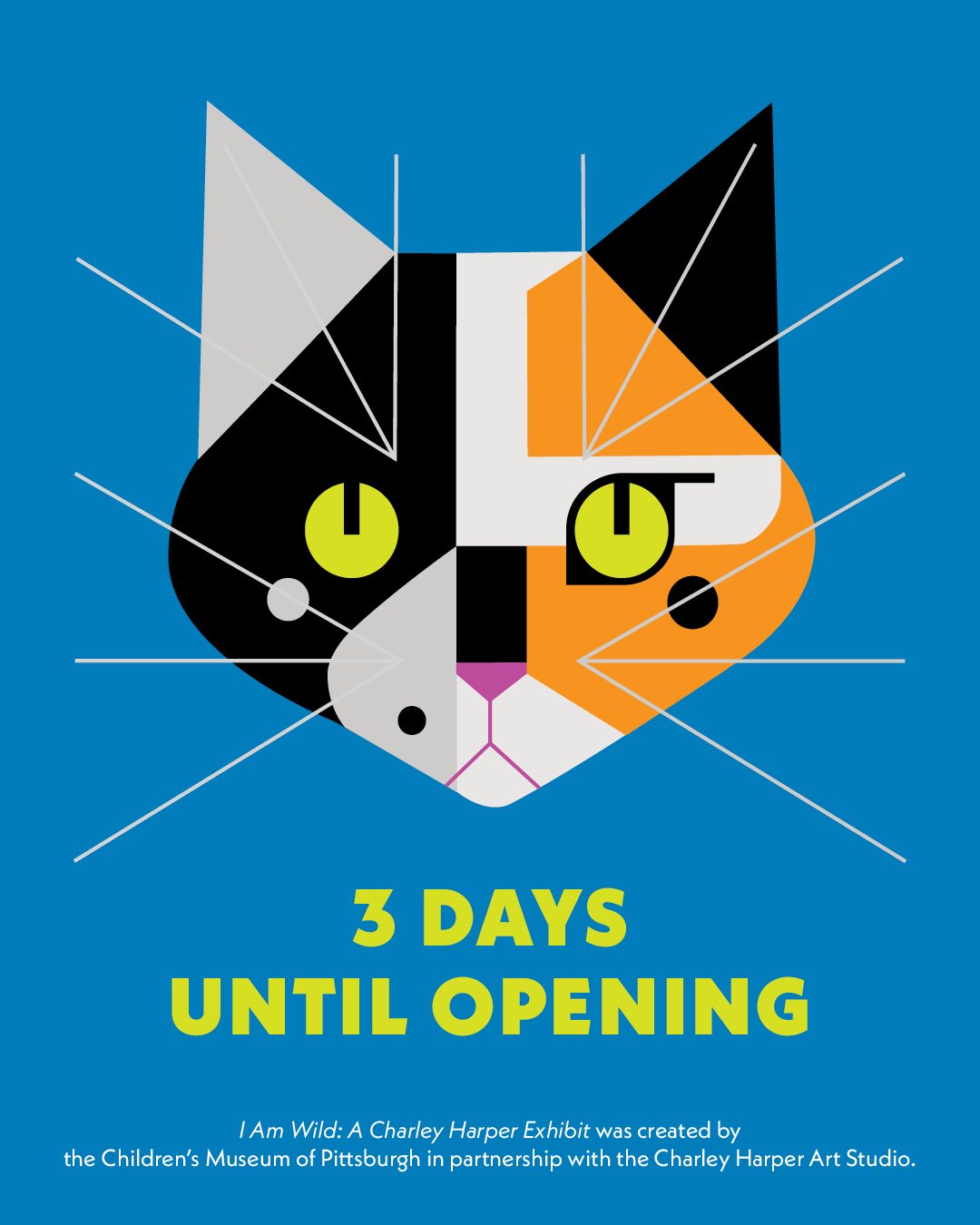 🐈 It&rsquo;s the purrfect time to tell you we&rsquo;re just three days away from I AM WILD: A Charley Harper Exhibit opening. https://www.ccm.org/i-am-wild