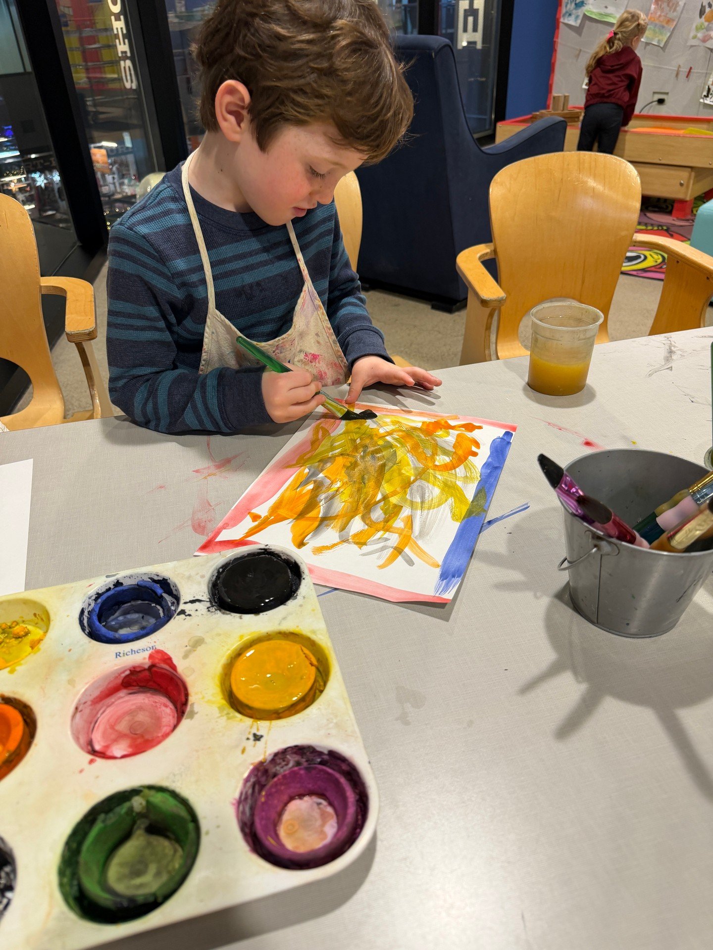 Grab a brush 🖌️ and let your creativity flow! Explore different painting methods in the painting studio 🎨 during your next visit. Paint anything from large-scale collaborative works to mini masterpieces you can take home now through Feb. 23 in the 