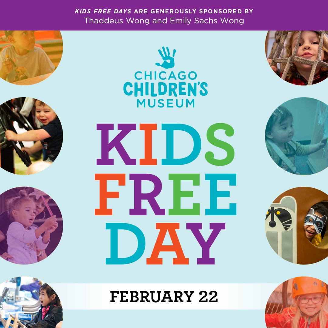 📅 Save the date! Our next kids free day is Feb. 22. 

Come get wild in I AM WILD 🐦, show your creative side in the Art Studio 🎨, dig up Suchomimus in Dinosaur Expedition 🦕, and more when you visit. Get your tickets now: https://www.ccm.org/kids-f