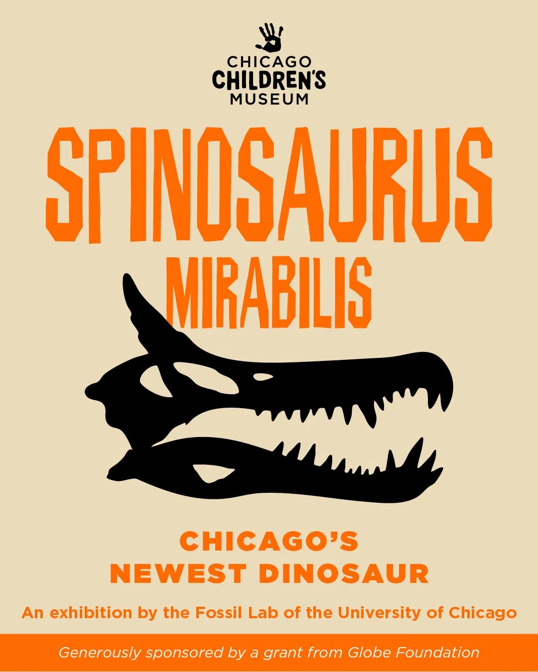 ⚠️New dinosaur alert!

Travel back over 90 million years with us on March 1 as paleontologist Paul Sereno presents a new tall-crested spinosaur he and his team discovered in the Sahara Desert. During the unveiling event, guests will see a replica sku