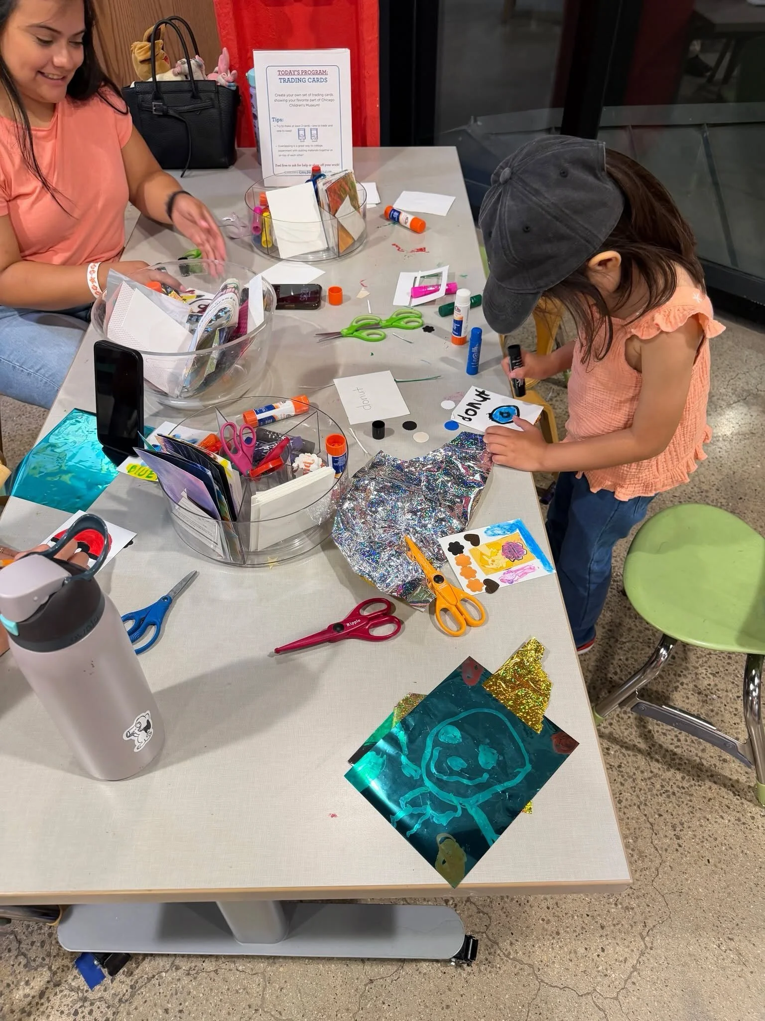 Why did the trading card come to the children&rsquo;s museum? To play of course!
Don&rsquo;t have a trading card? Come make one in the Art Studio. Now through Sept. 7 stop by the art studio to make your own trading card that you can keep, trade, give