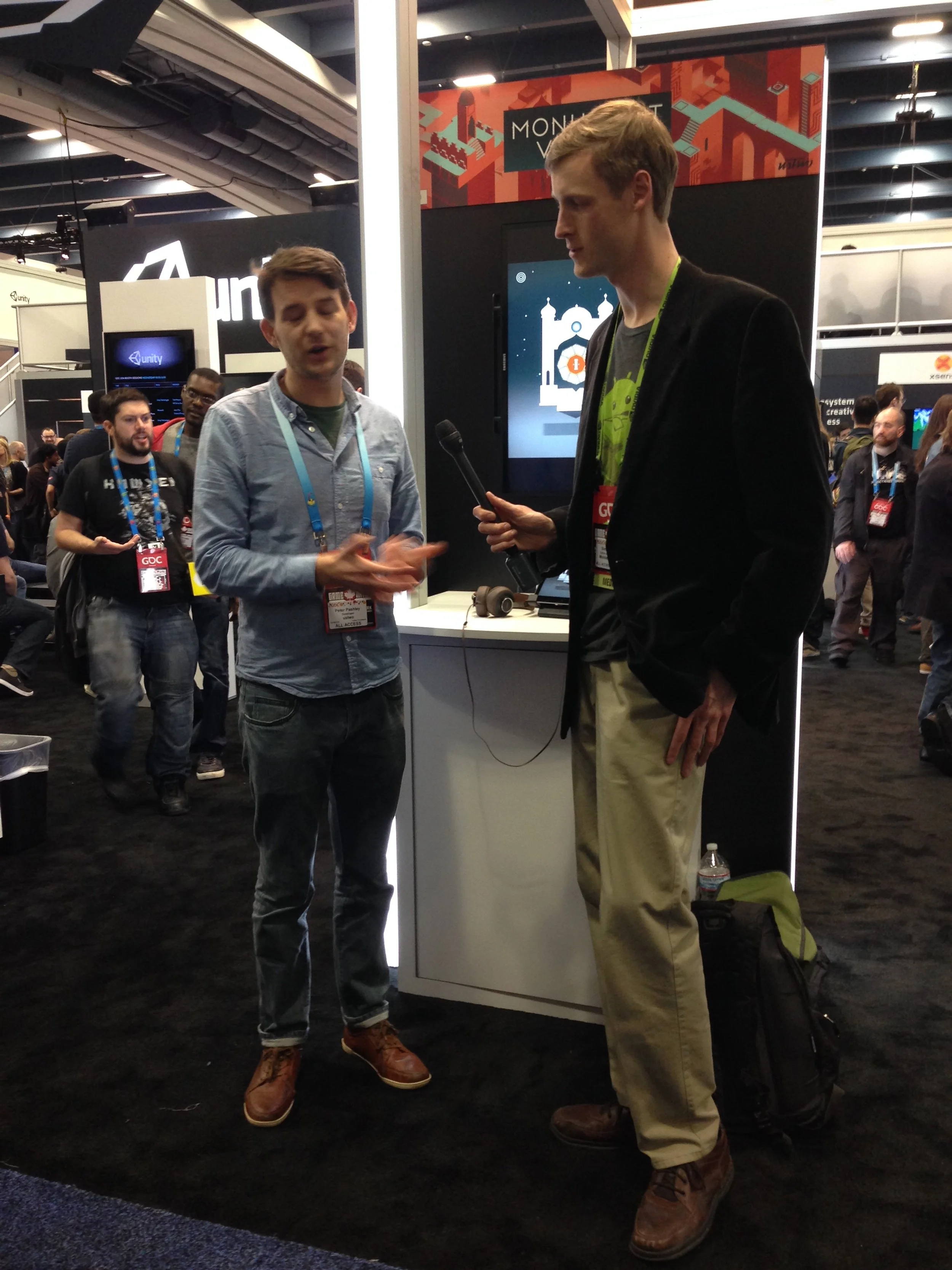 Pash and unknown tall guy at GDC