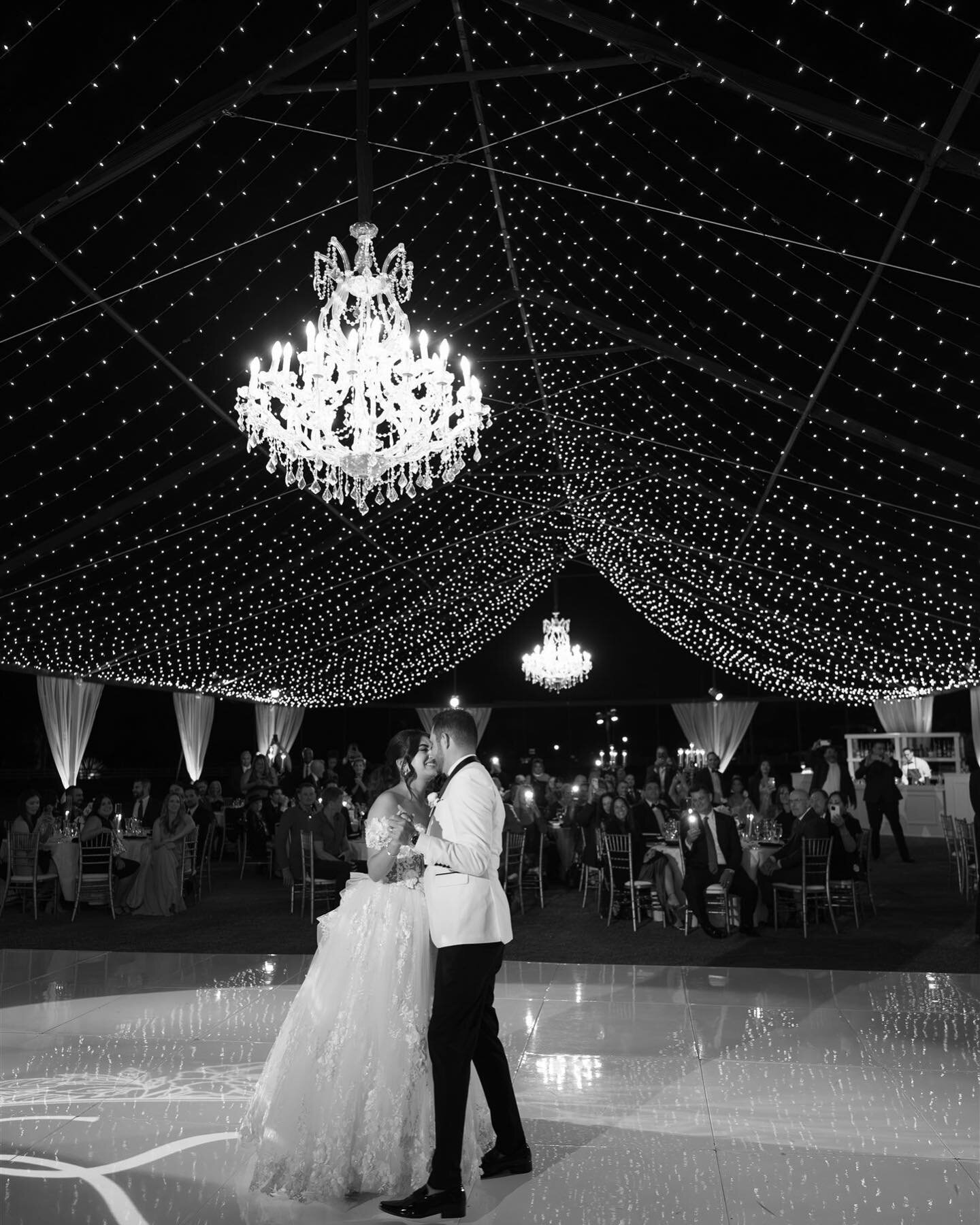 Under the shimmering lights #starrynight #twinklelightcanopy 

Planning/design @bridesbestie
Venue @hummingbirdnestevents
Photography @christineskariphotography 
Cinema @emmalynncinema
Florals @flowerallie
Entertaiment @voxdjs
Rentals @arentalconnect