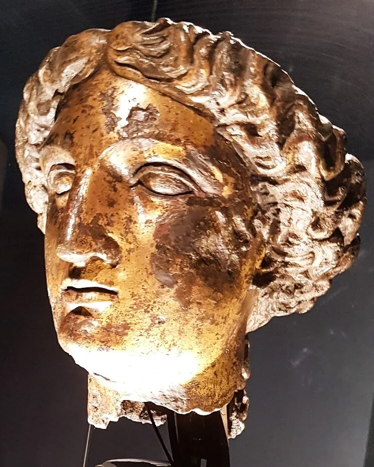 Gilt Bronze Head