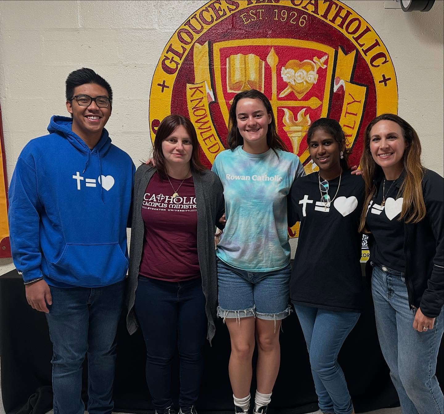 Today we wrapped up our @camdendiocese high school talks at @gchsrams! Together with  @stocktonnewmanclub we shared to about the Newman Houses at Rowan University &amp; Stockton! Thank you GC for having us today! 🐏 

#rowancatholic #rowanuniversity 