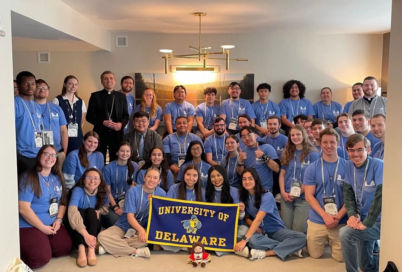 Our students are having an incredible time at SEEK hearing amazing talks and meeting Catholic speakers! Here are a few pictures from Day 3! We are so grateful for @ud_catholic allowing us to join with you! Our &ldquo;Profs&rdquo; are blending in as &