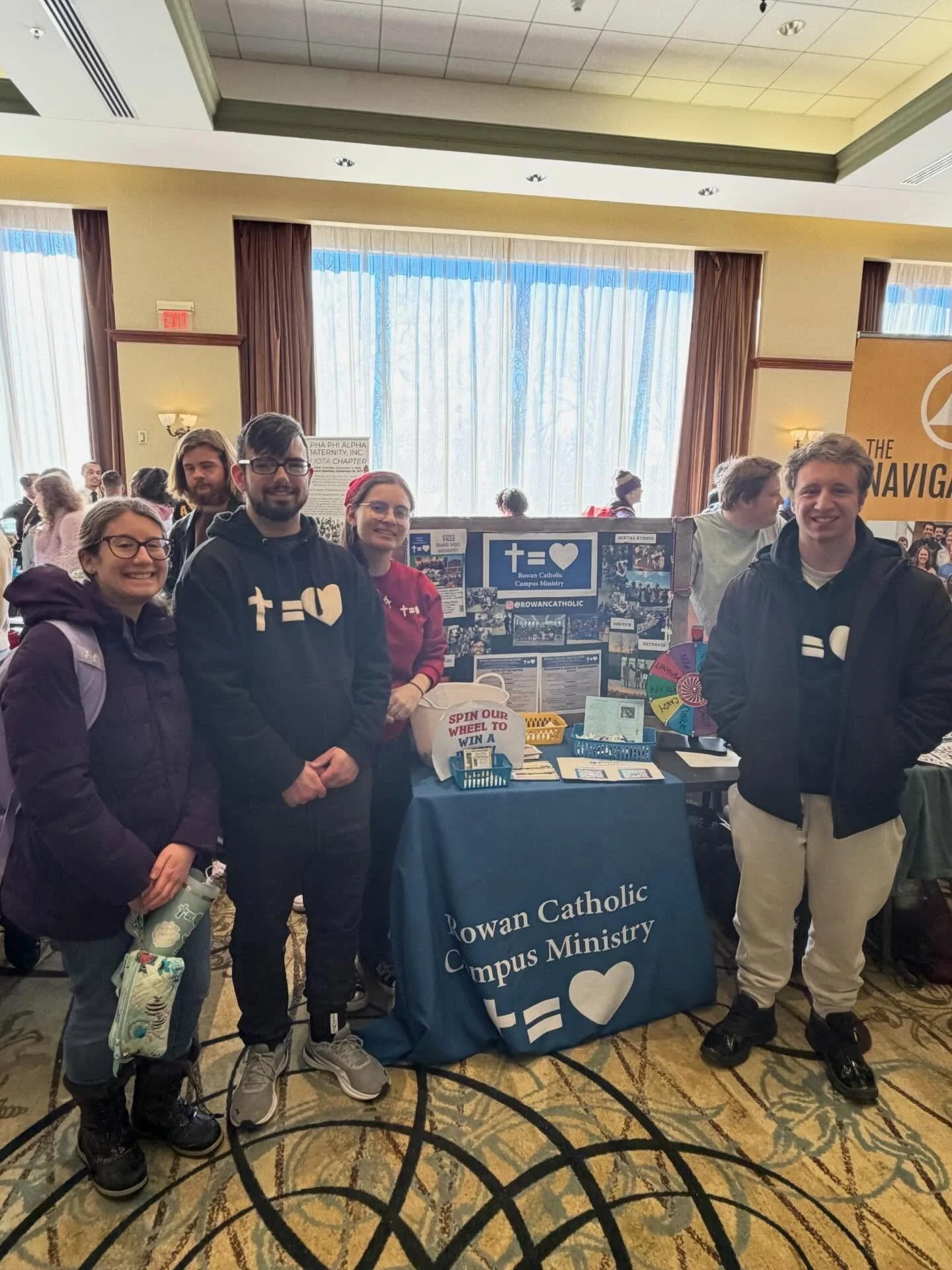 Today was a great start to the semester! We enjoyed meeting new students at the Spring Org Fair earlier today. We welcomed back our OCIA students at their first class back of the semester. And we ended the night in praise &amp; worship with our fello