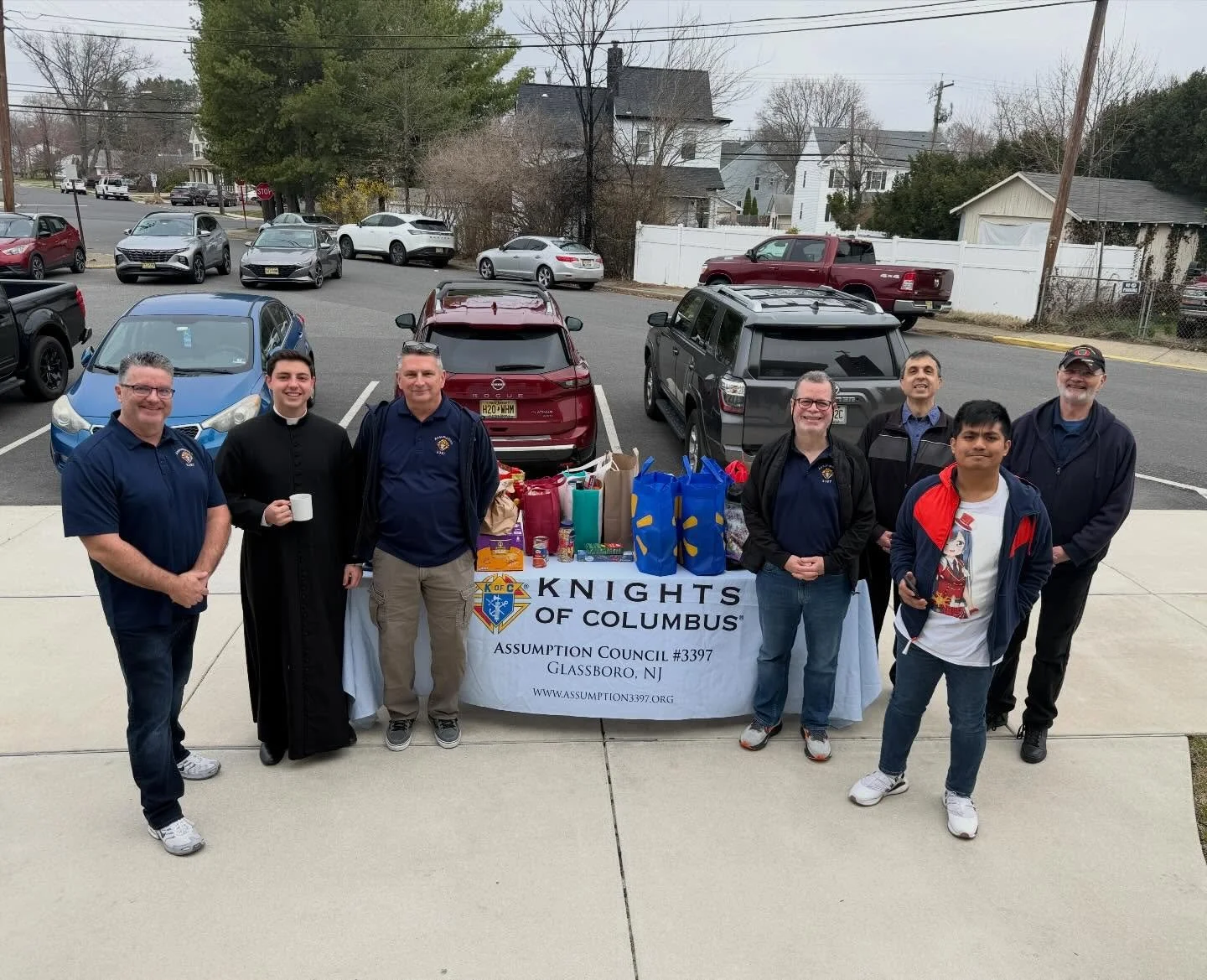 What a blessed weekend it has been at St. Bridget University Parish! 🙏🏻

Thank you to our Knights of Columbus and parishioners for the many many donations of food during the Camden Diocese&rsquo;s #Faithfulfooddrive. The donations will be delivered