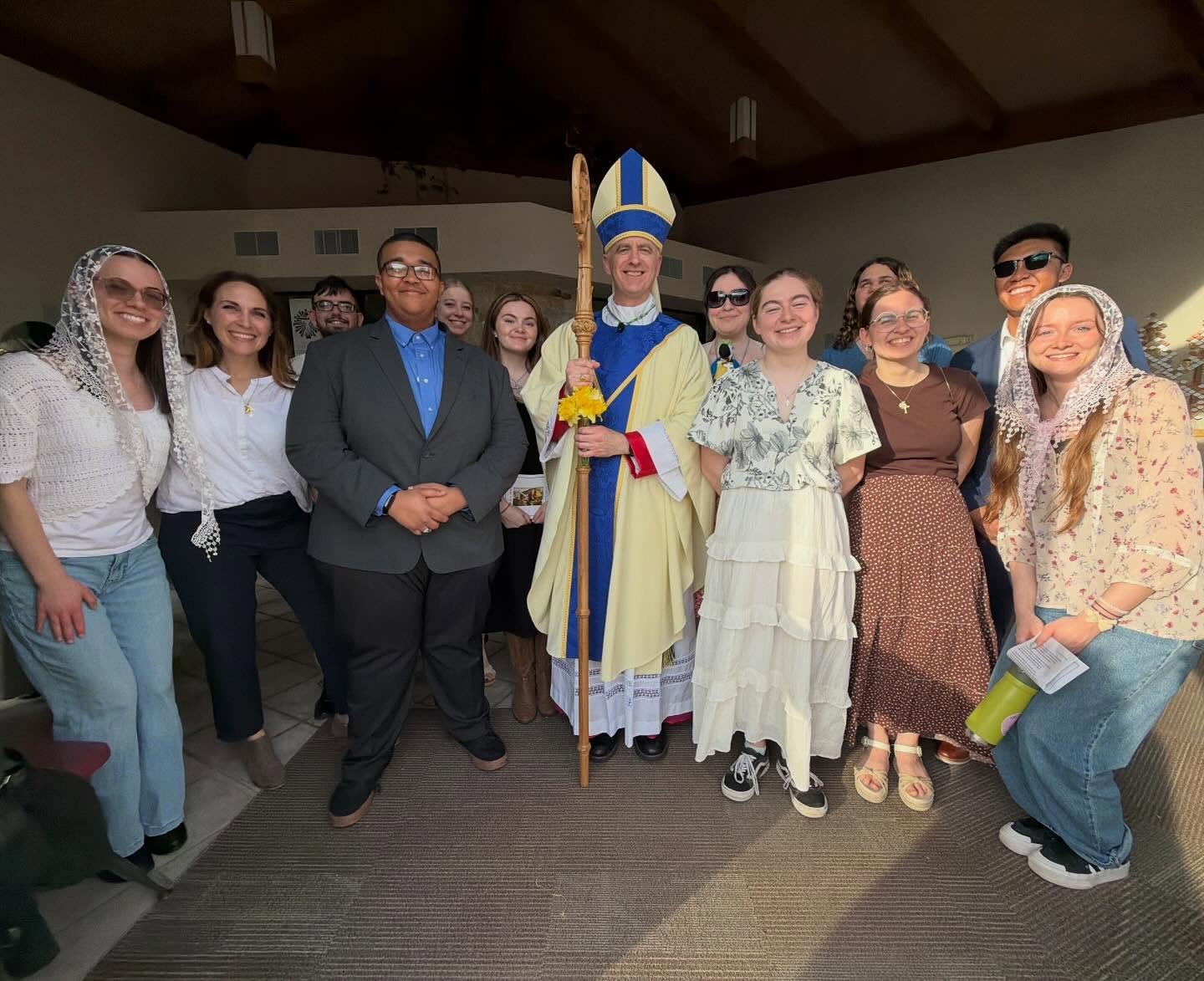 It was a beautiful Chrism Mass today in the Diocese of Camden! 🙏🏻⛪️ 

#rowancatholic #rowanuniversity #catholicampusministry #stbridgetuniversityparish  #dioceseofcamden