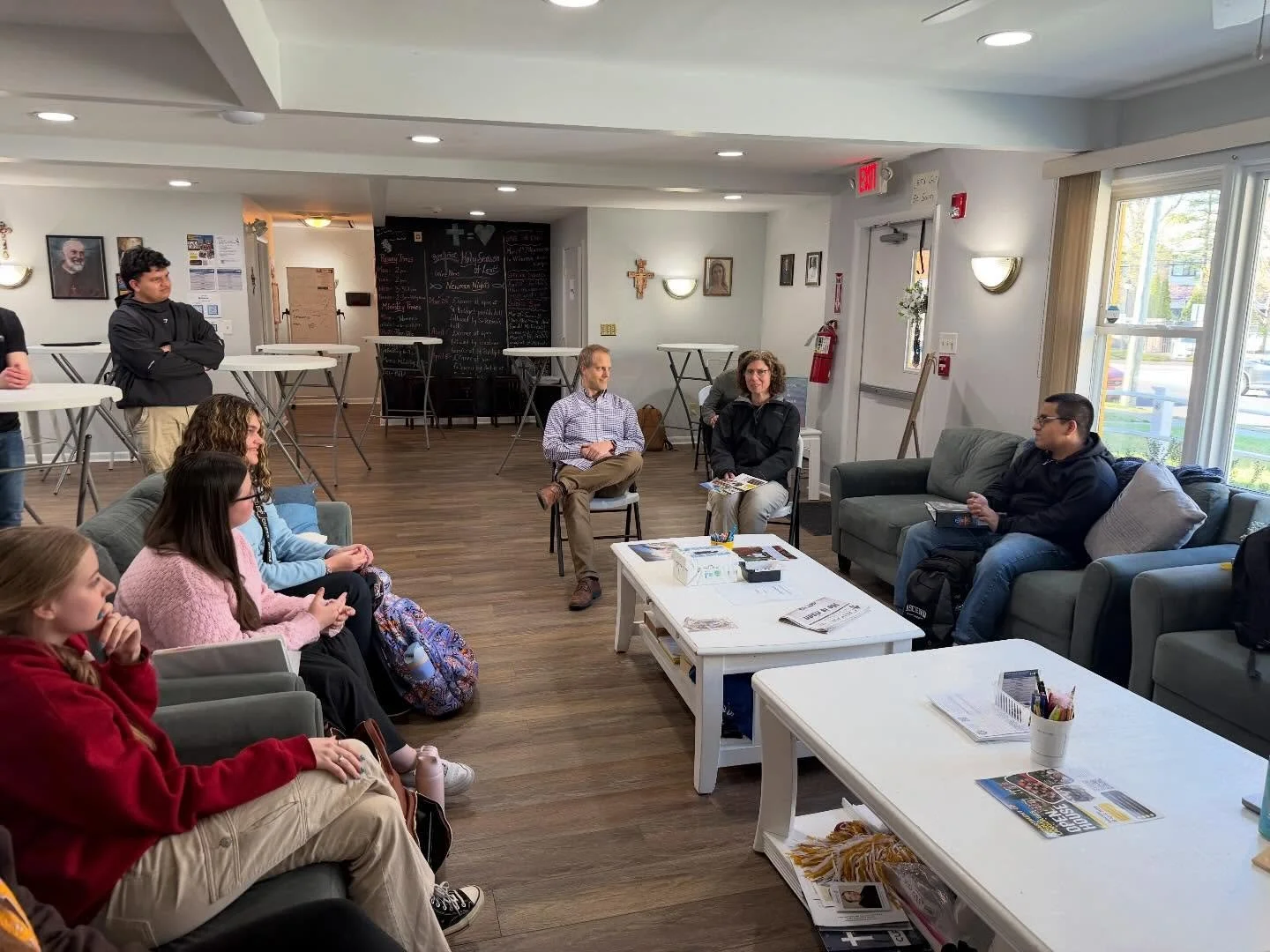 We had an another great Newman Night! It started with David &amp; Marilyn Manley donating our dinner and sharing about the campus ministry experiences and meeting each other at the Newman House on Pittsburgh University&rsquo;s campus. Thank you for t