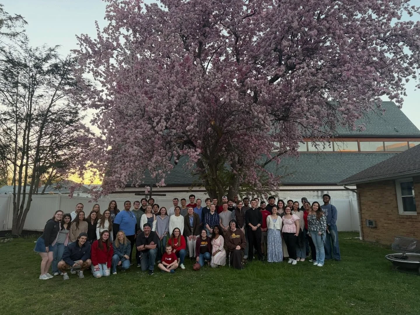 It was a beautiful Mass, BBQ &amp; bonfire with our friends from the @stocktonnewmanclub &amp; @ud_catholic !

Good food, fun &amp; conversations. The evening ended praying the Divine Mercy Chaplet around the bonfire! Thank you guys for coming out to