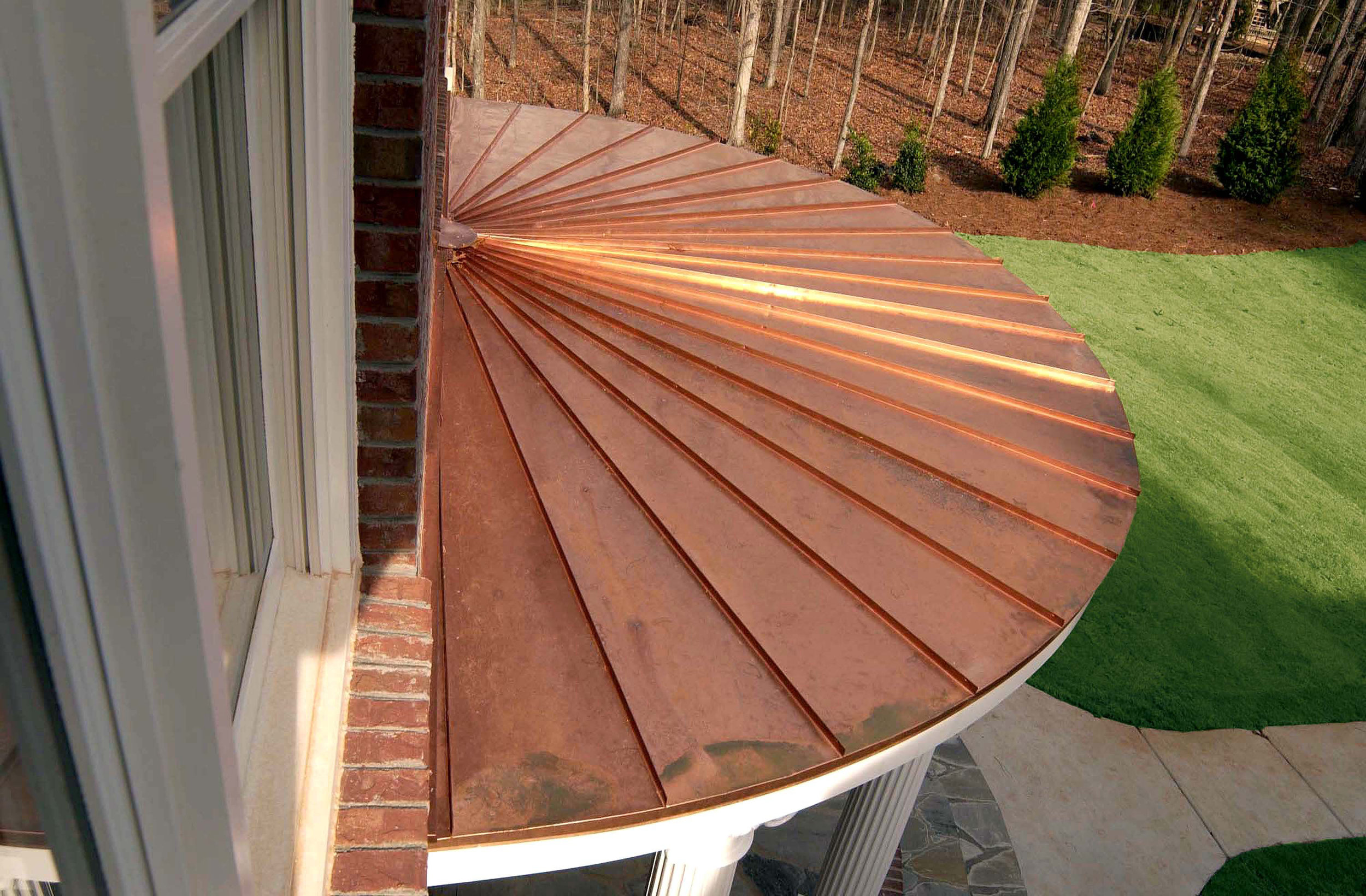 Copper Round Porch