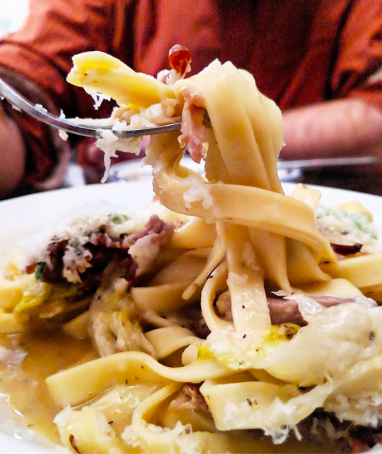 Fettuccine, Pork, Provolone