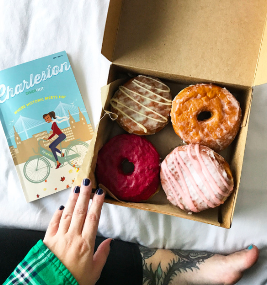 Glazed Gourmet Doughnuts Raspberry, Strawberries + Champagne, Glazed, Butternut Squash + Sage