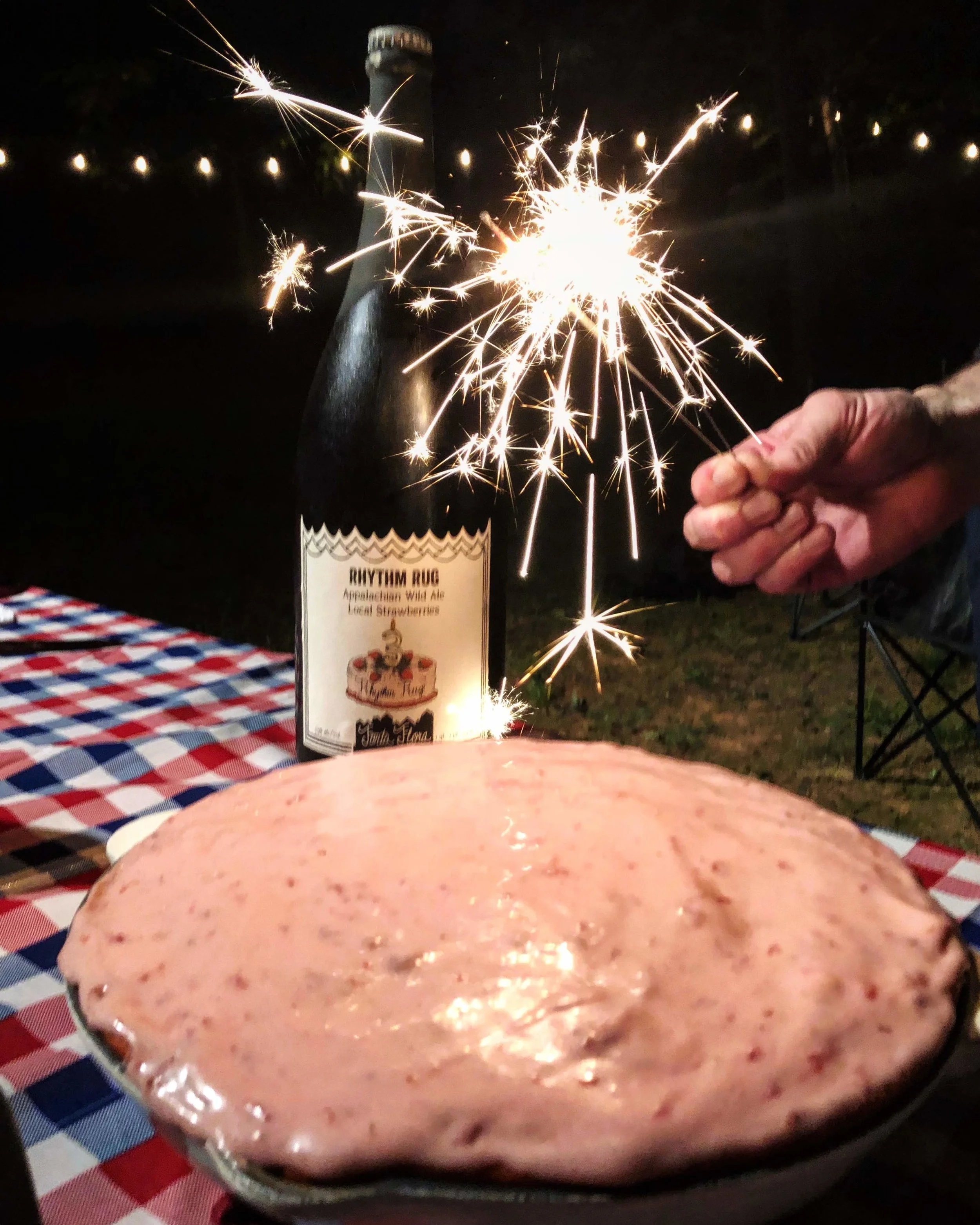 Smoked Strawberry Cake