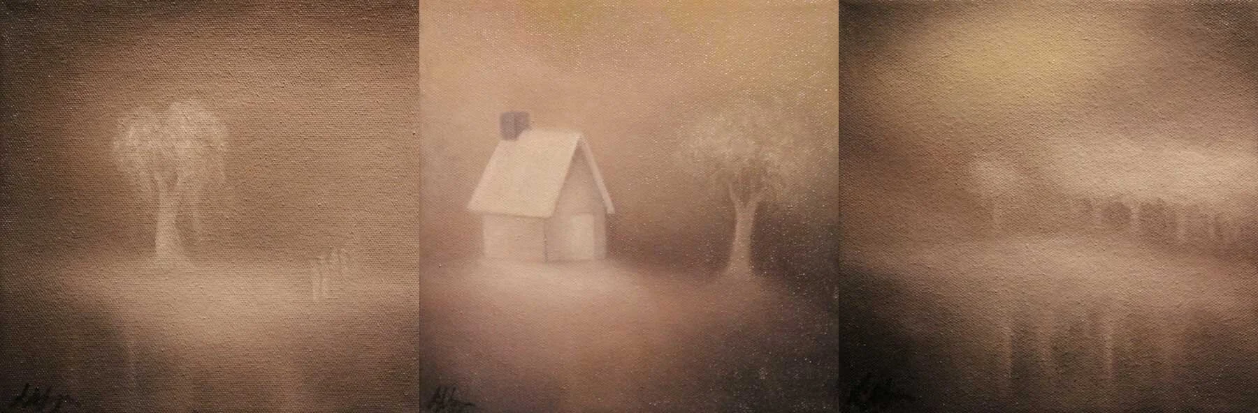   Netherworld Triptych  All 9” x 9” 