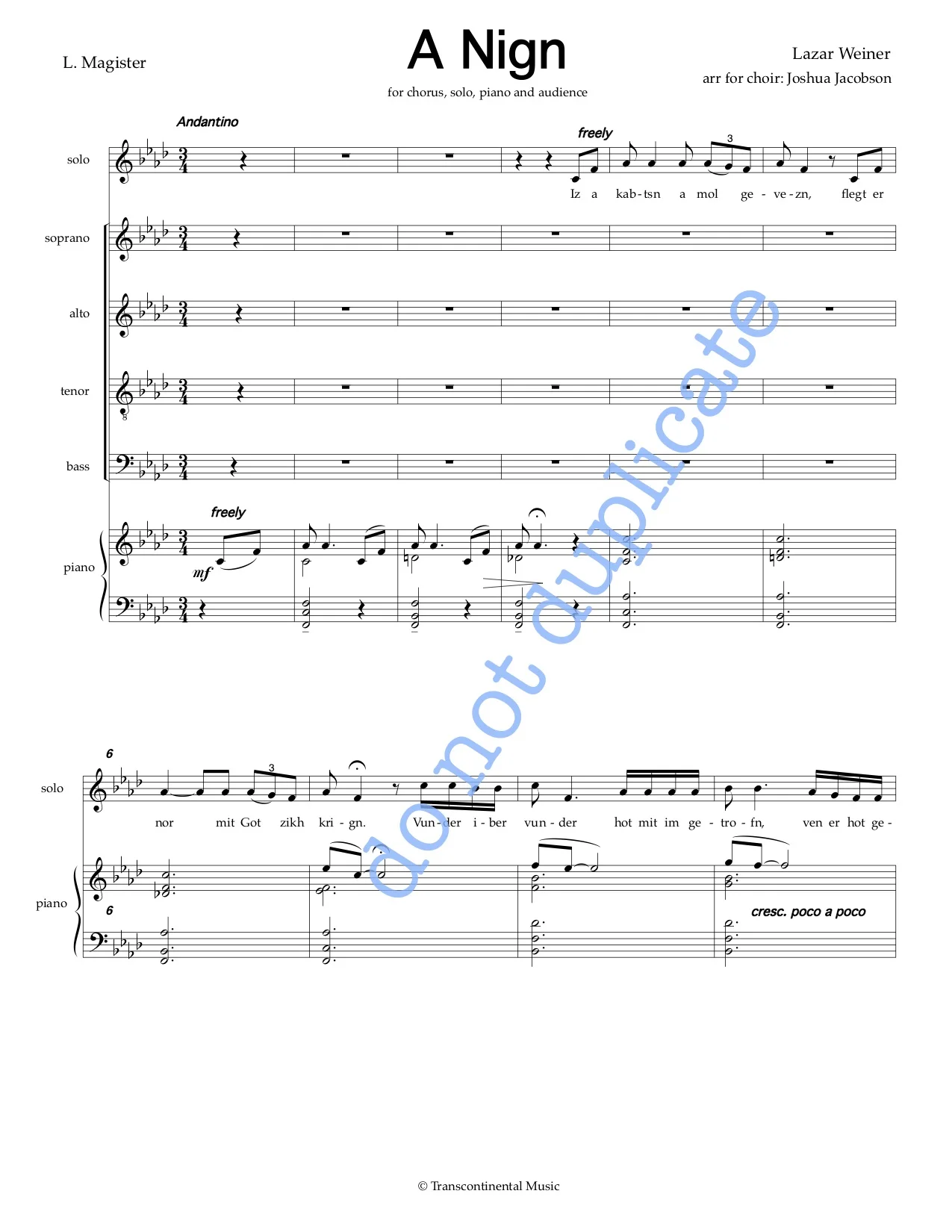 A Nign - Lazar Weiner